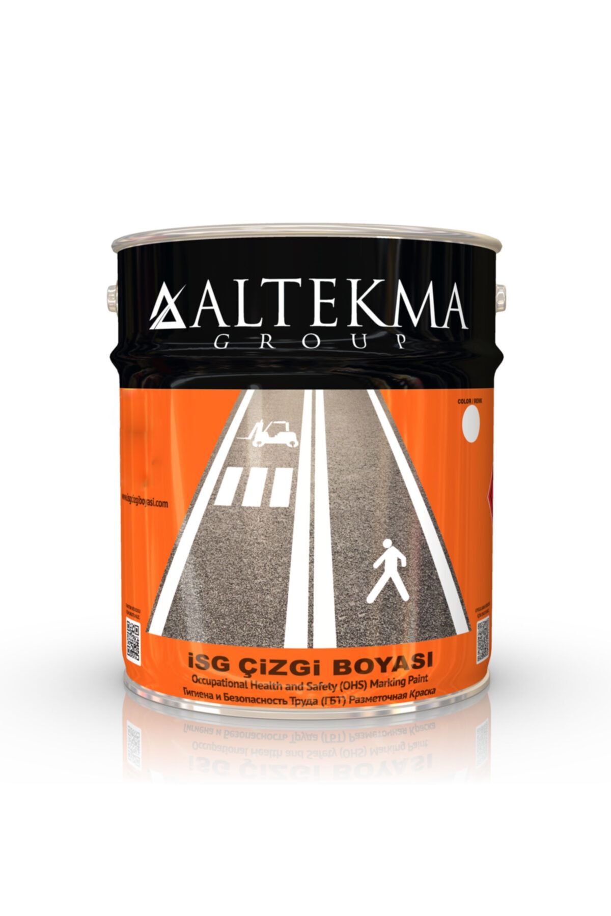 Altekma Safetyline Isteğe Bağlı Özel Renk Isg Çizgi Boyası 20 Kg