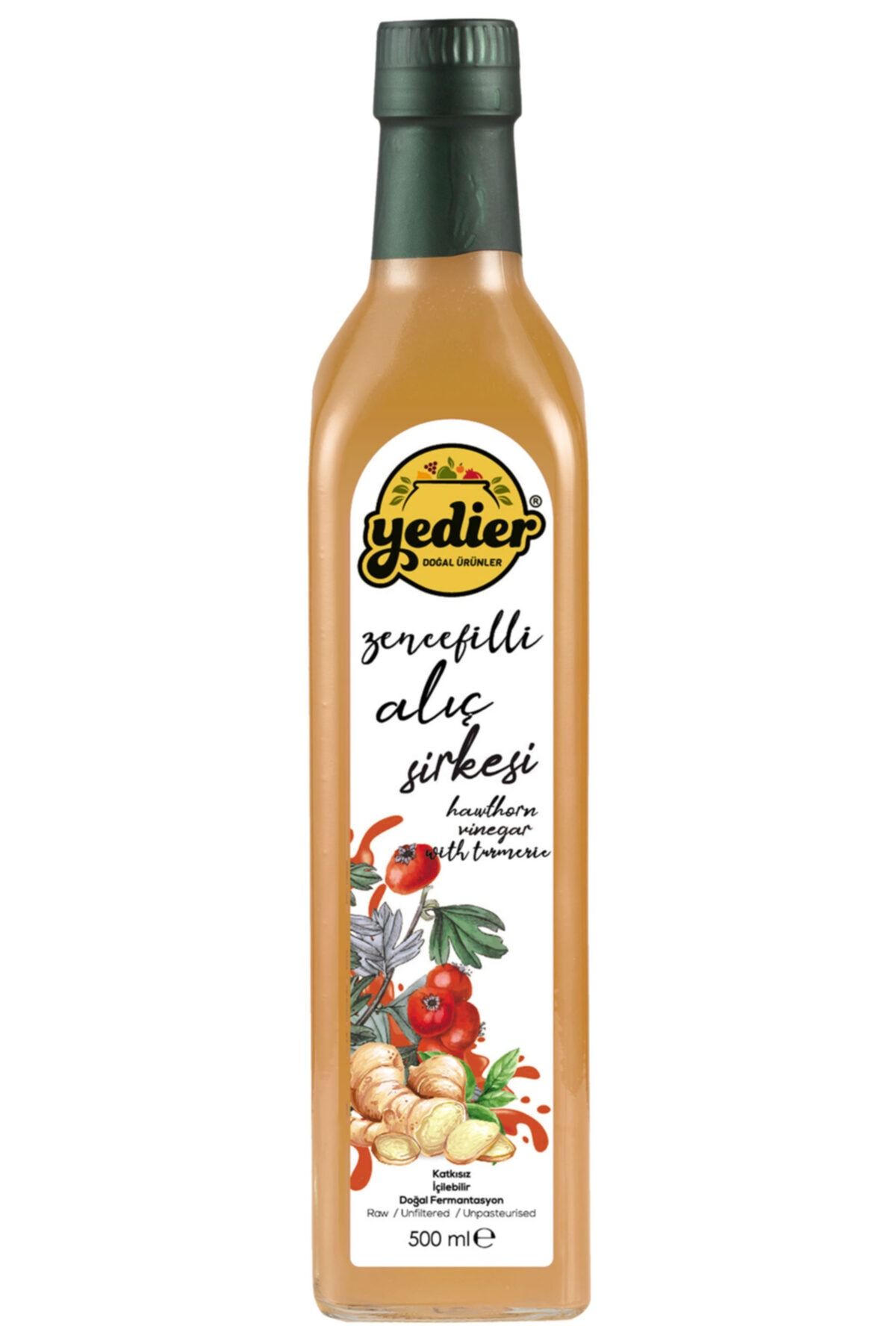 Yedier Zencefilli Alıç Sirkesi 500 ml