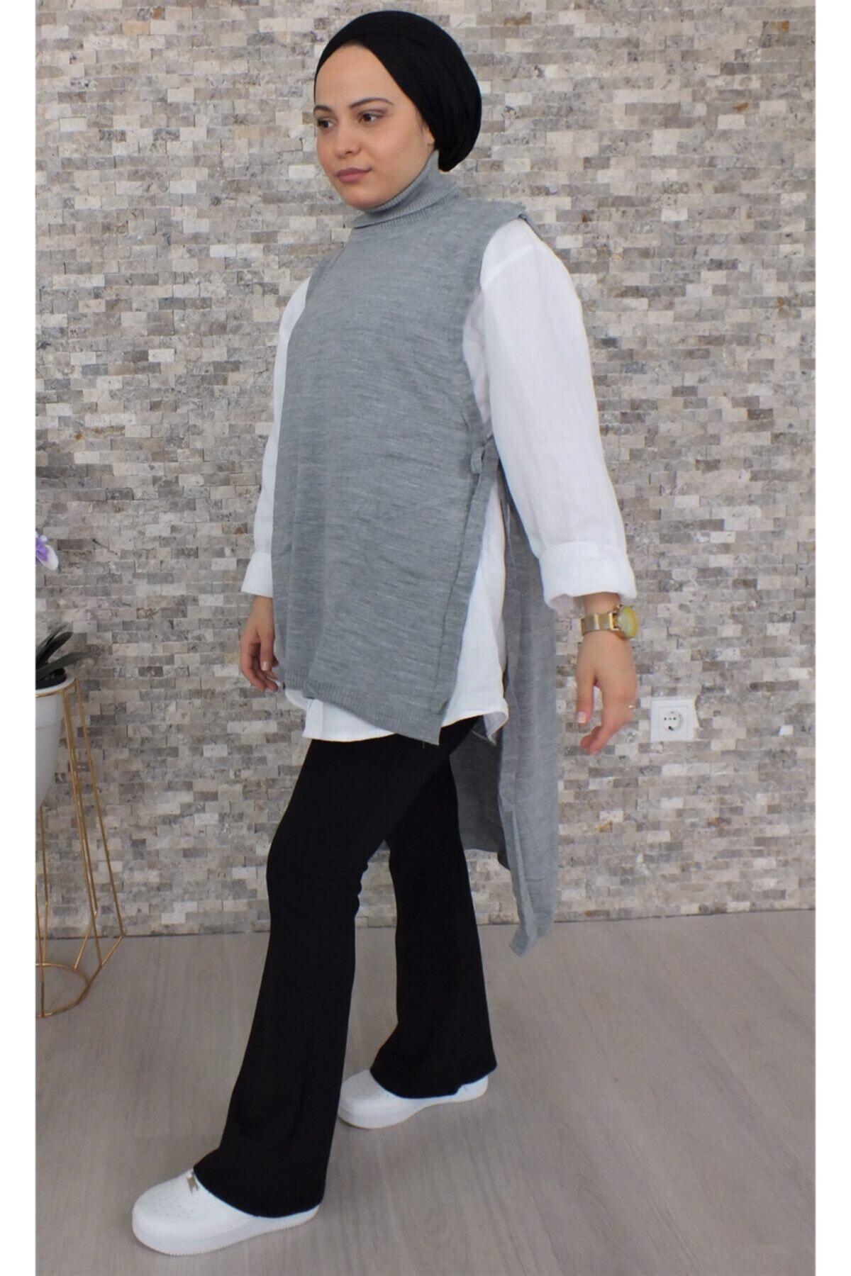 hatice şencan butik Bağcıklı Labit Süveter