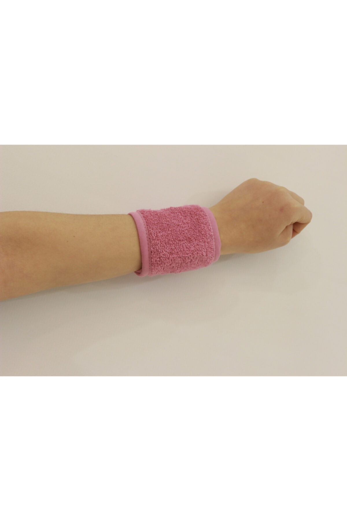 Ender Home Bukle Havlu Bilek Bandı Sporcu Bilekliği Kol Bandı Ter Bandı-Pembe-