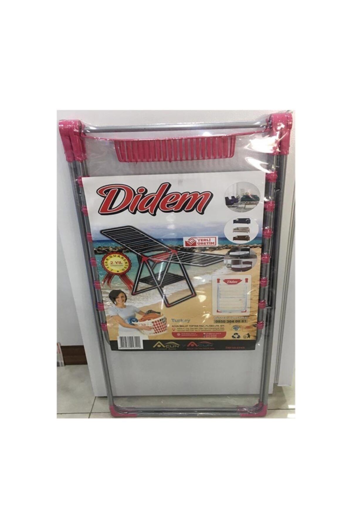 Didem Çamaşır Kurutma Askılığı Pembe