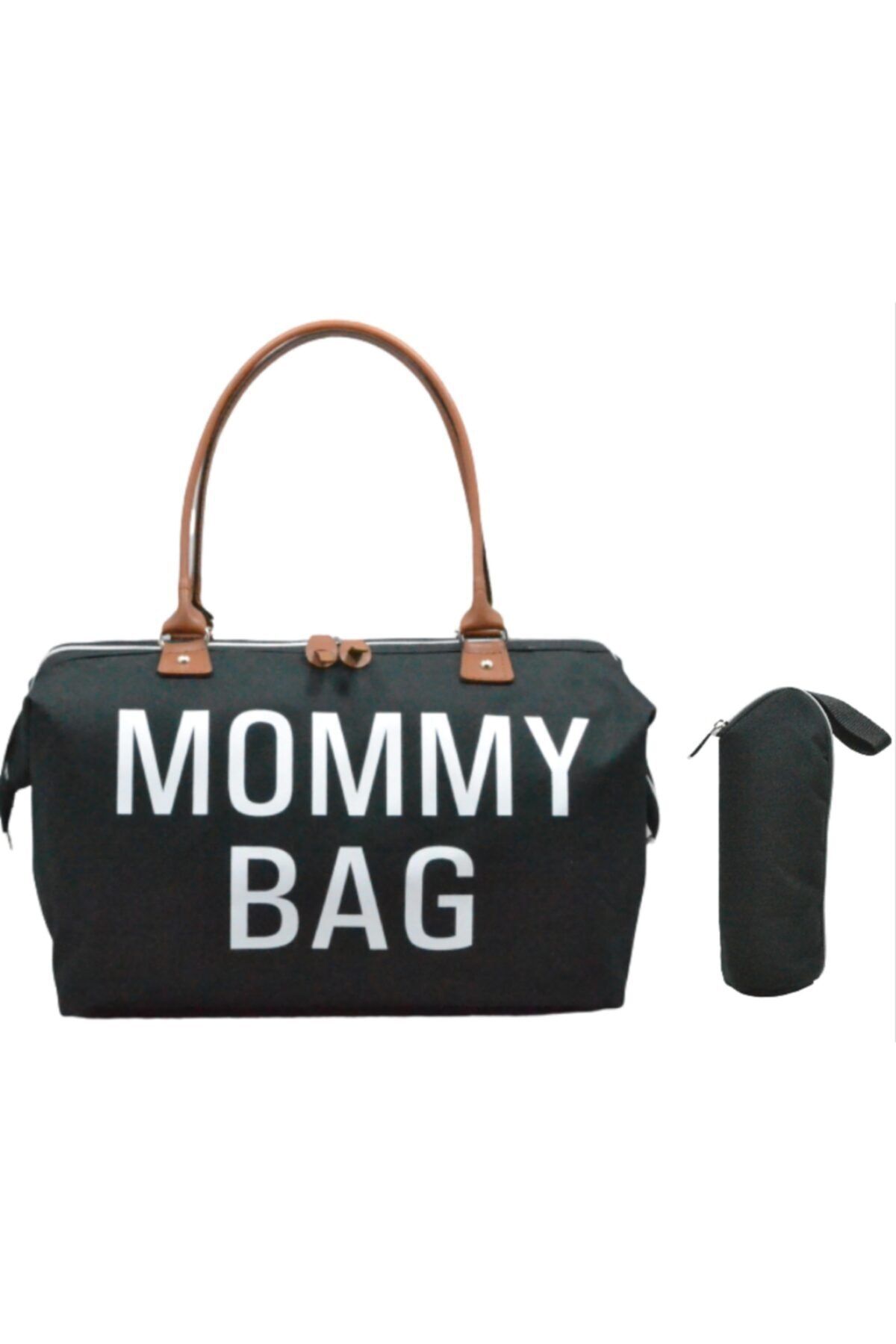 my PİOGGİA 2 Li Set Mommy Bag Siyah Anne Bebek Baby Bakım Ve Kadın Çantası Ve Biberon Çantası