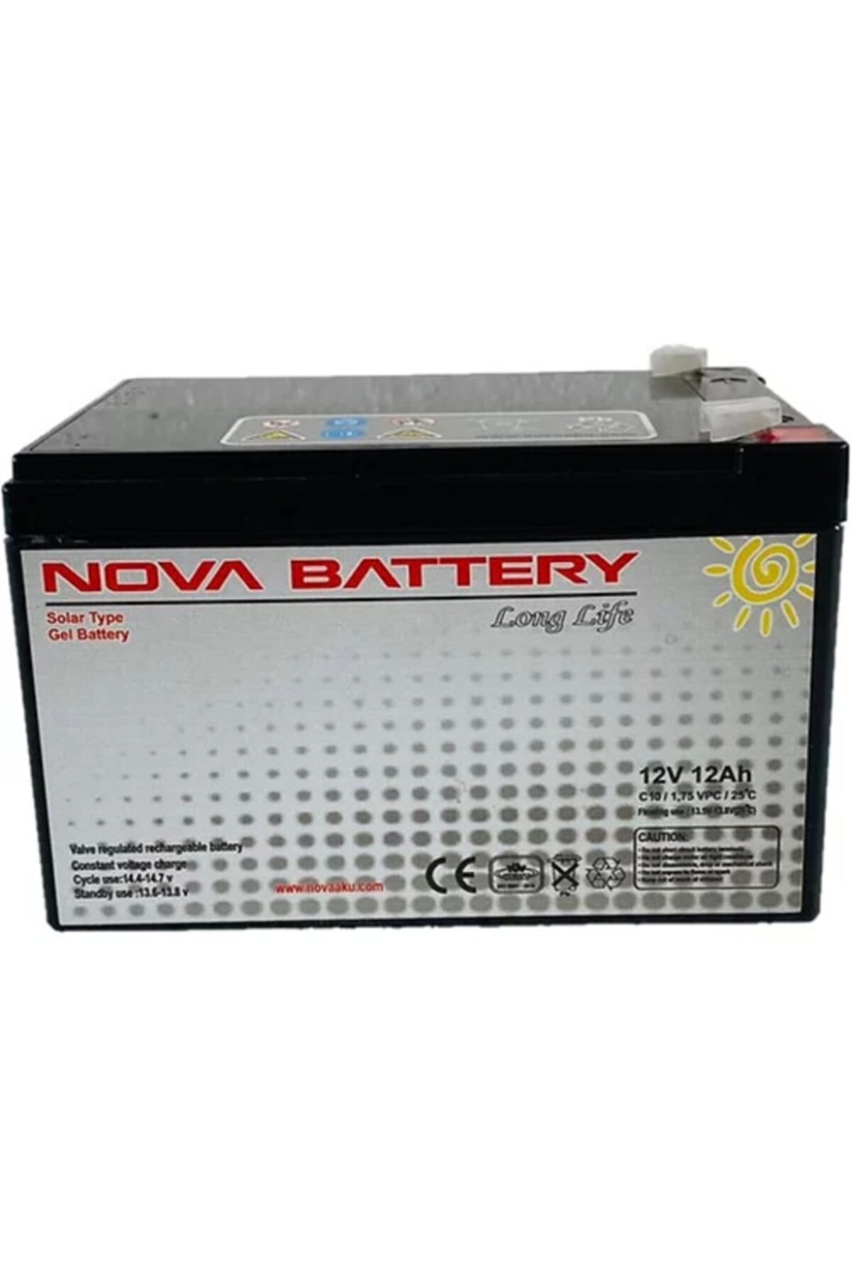 Nova Akü 12v 12 Ah Amper Solar Jel Akü