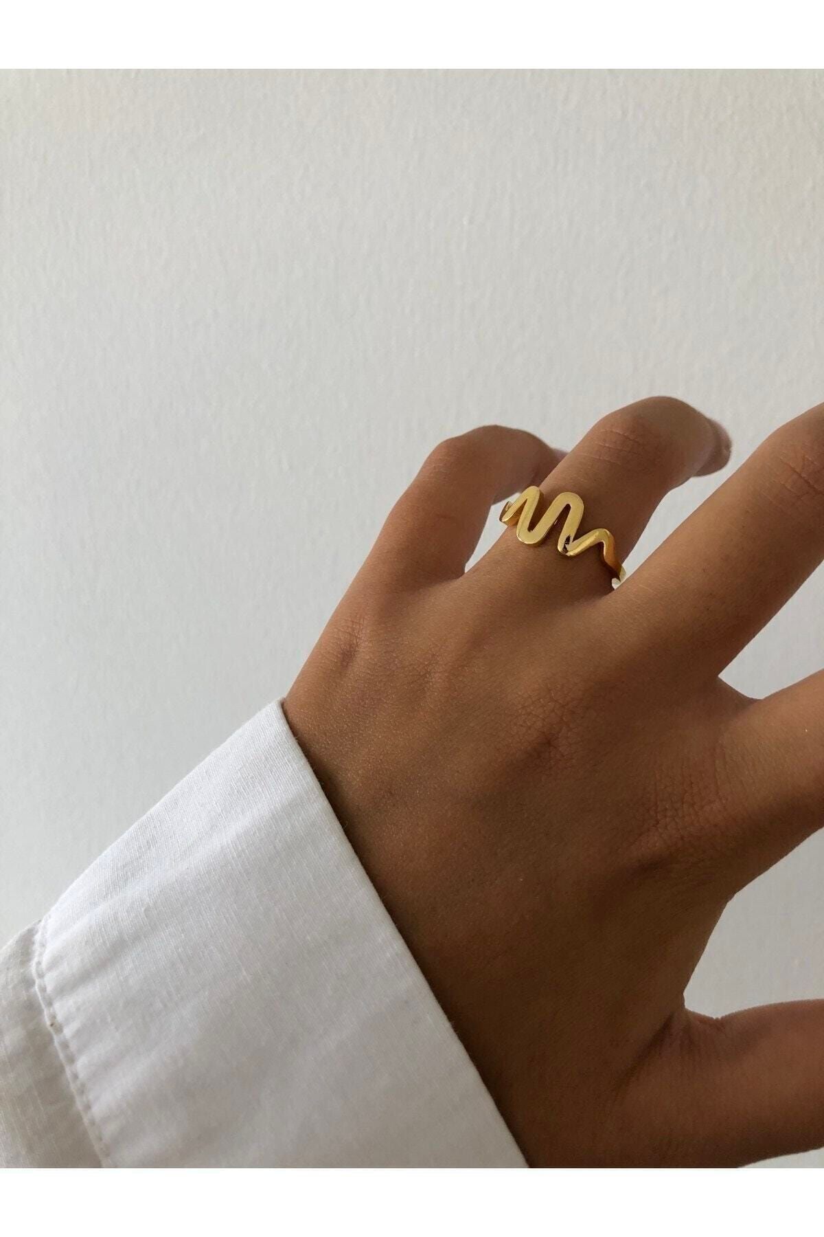 The Y Jewelry Altın Kaplama Yüzük