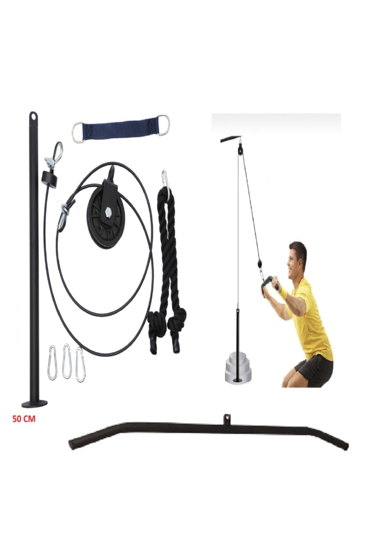 Esi Fitness Ev Tipi Cable Crossover Sırt Çekiş Lat Pulldown ,triceps ,biceps Çalışma Istasyonu