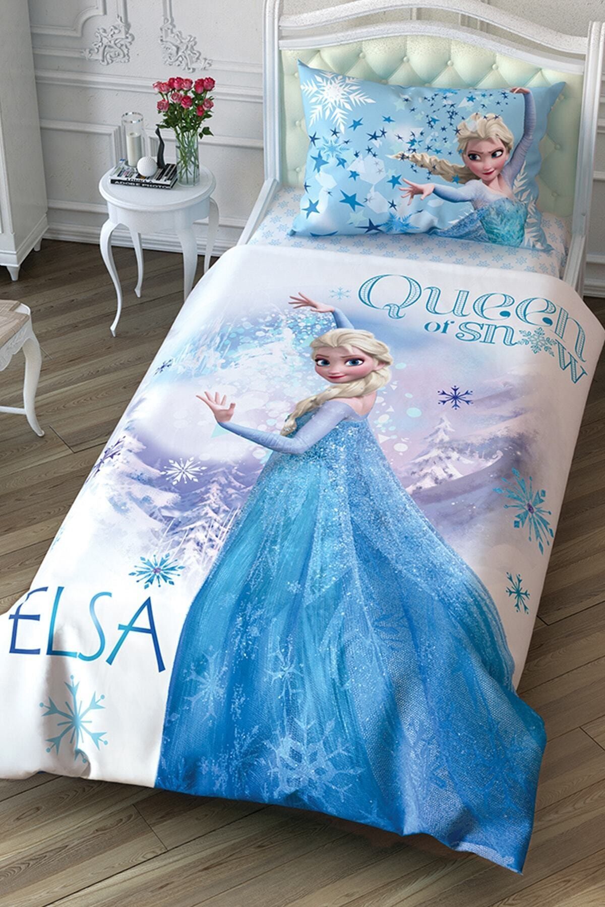 Taç Tek Kişilik Lisanslı Nevresim Takımı Disney Frozen Çek Canlandır