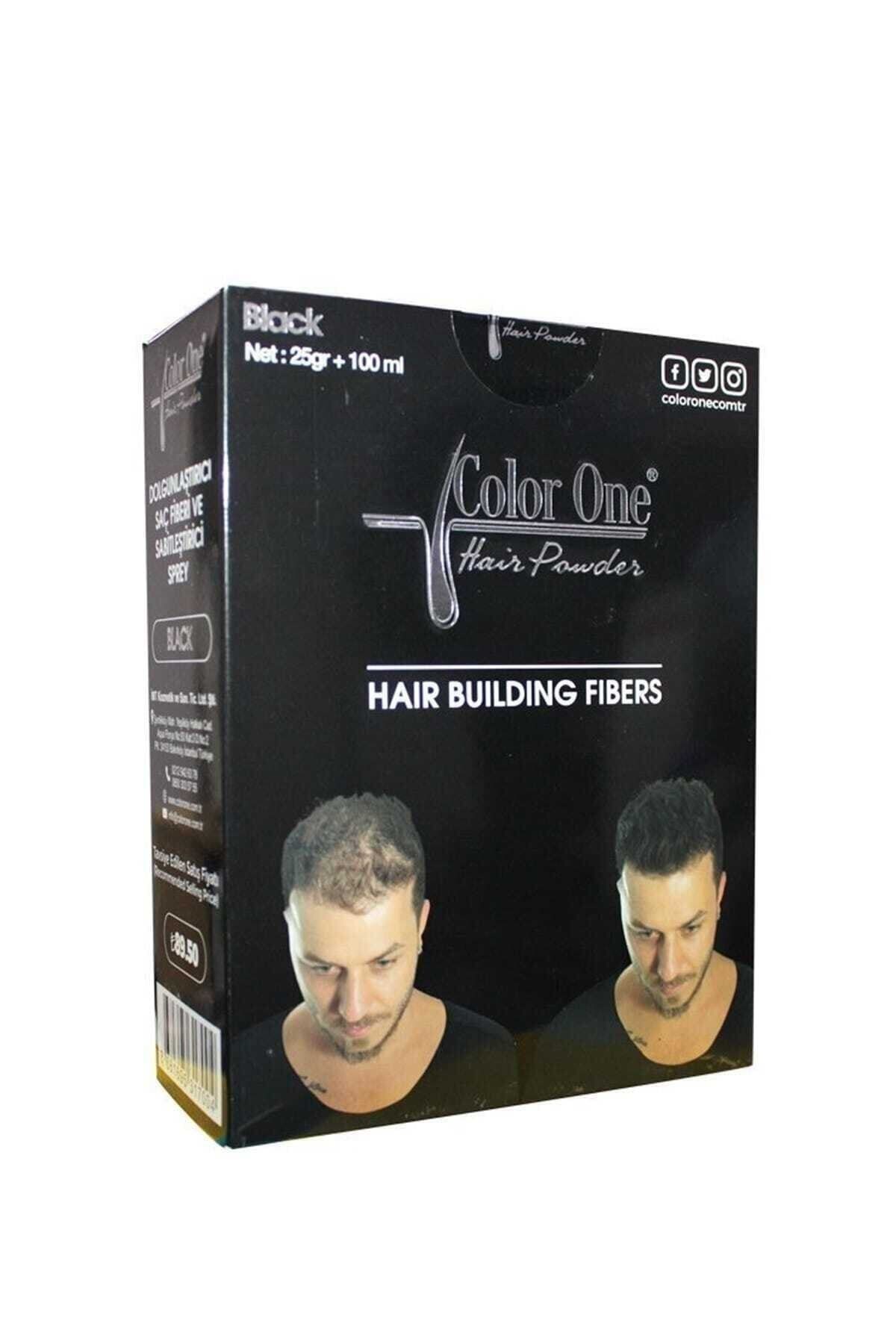 Color One Hair Saç Topiği Set Siyah(black) 25 Gr+ 100 Ml