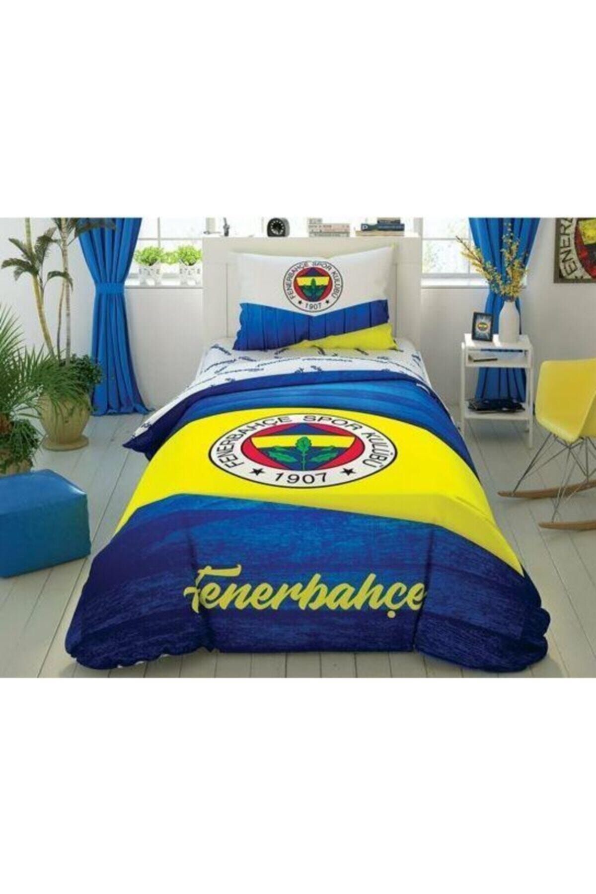 Taç Fenerbahçe Wooden Tek Kişilik Nevresim Takımı