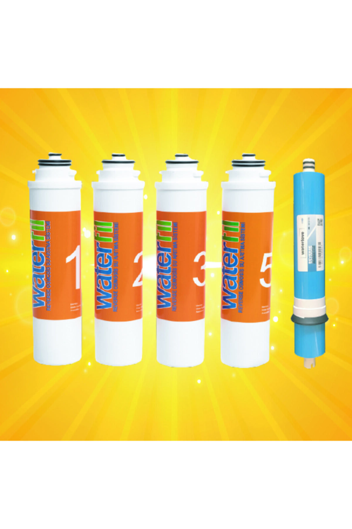 Get Lock Waterlife Filtre 5 'li Set Waterlife Su Arıtma Filtresi