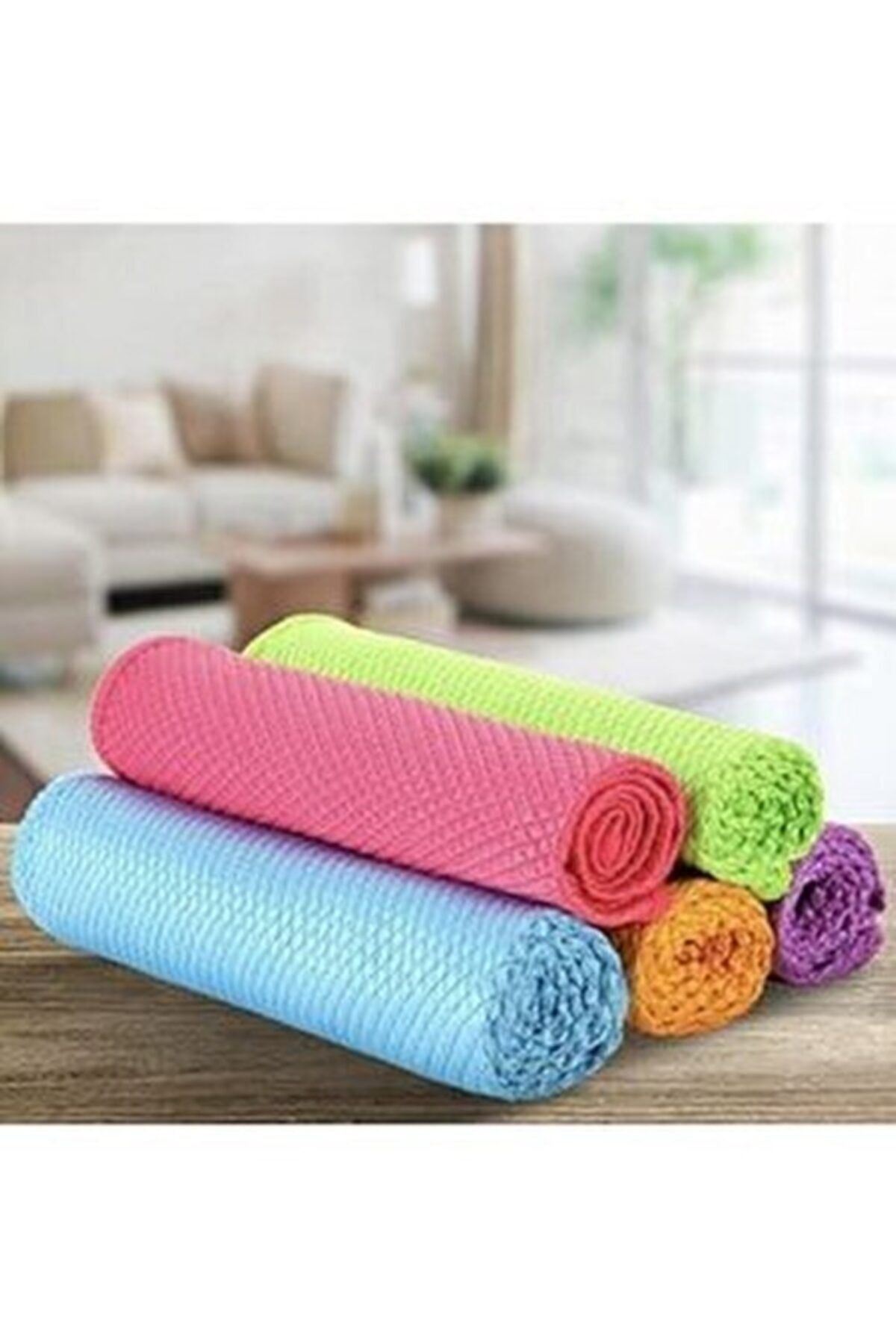 Single (1adet) Microfiber Extra Kalın 40*40 Cm Baklava Desen Cam Temizlik Bezi