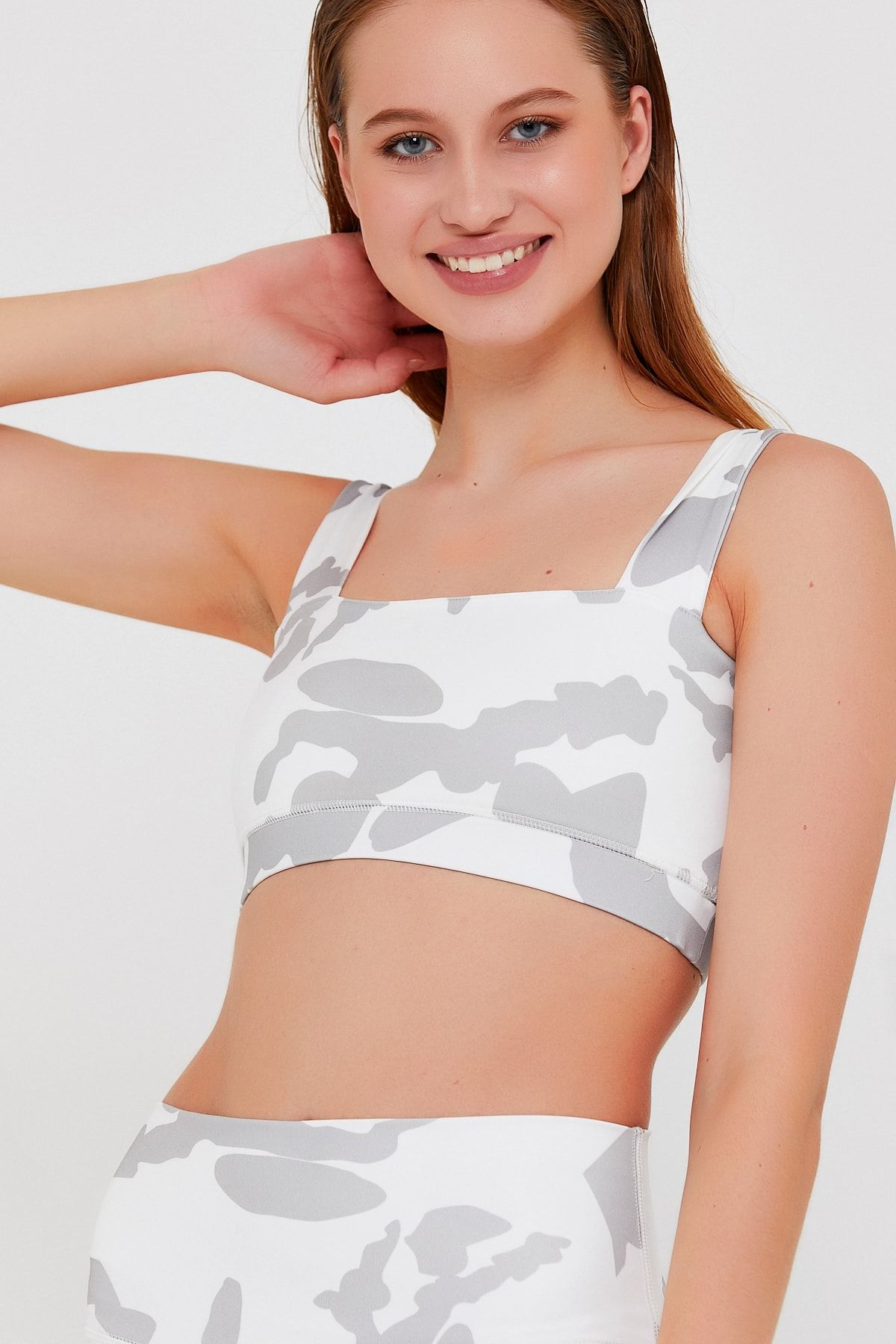 m.u.t.active Kadın Gri Taş Rengi Kalın Askılı Bralet