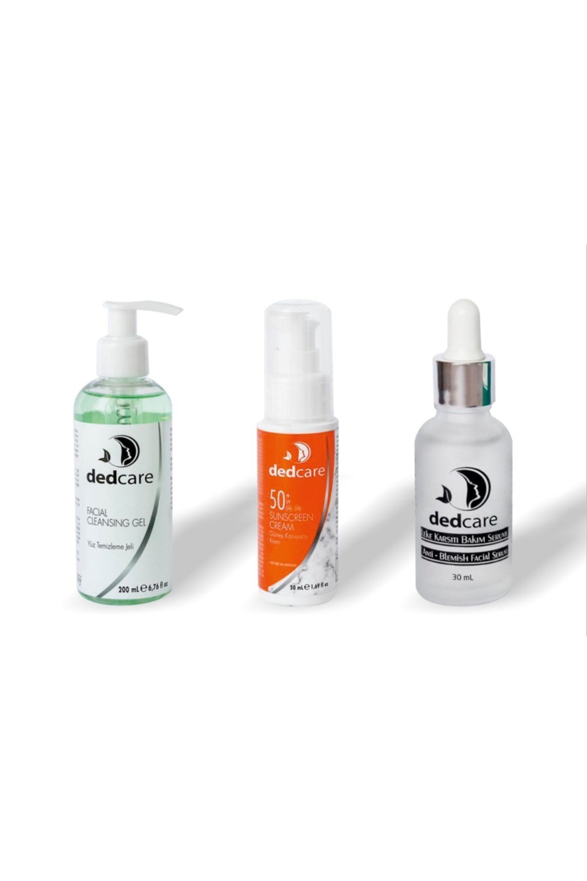 DEDCARE Serum & Güneş Koruyucu & Yüz Yıkama Jeli