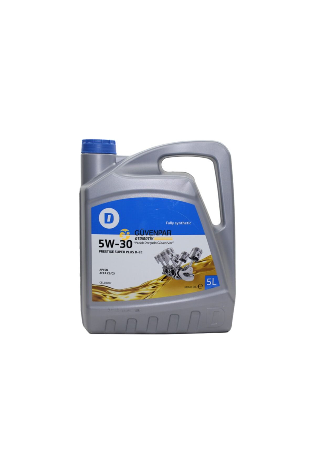 DELPHİ Motor Yağı Partikülsüz 5w30 Prestıge Super Plus D-el Tam Sentetik 5/litre Delphı Del-cel10007