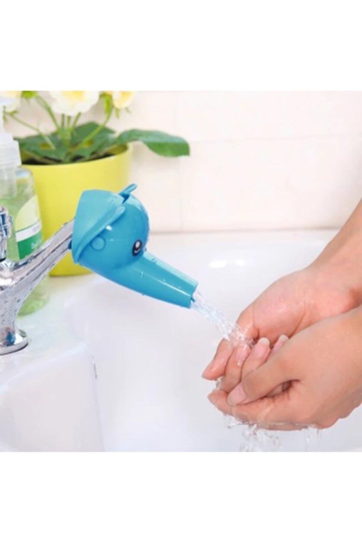 Okyanushop Mavi Fil Çocuklar Için Musluk Uzatma Başlığı