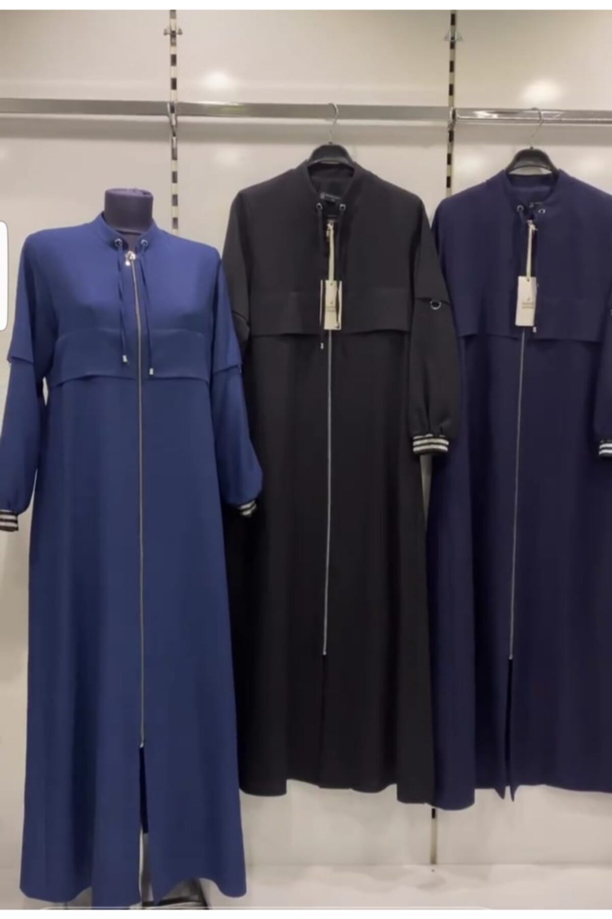 Pardesü Dünyası Mevsimlik Pardesü Göğüs Altı Genişleyen Mevlana Model Kol Manşet Simli Geniş Lastik Kol Detaylı