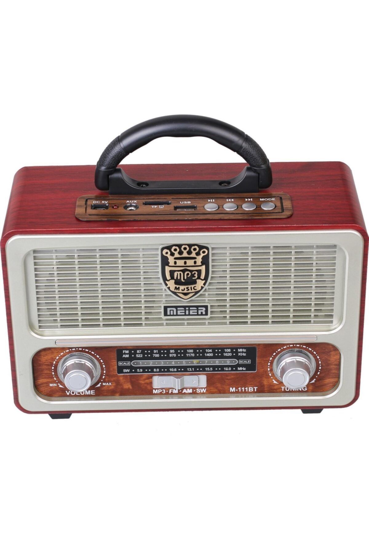 Modus Shop Meier M-111bt Şarjlı Nostaljik Radyo Bluetoot-kumanda Usb/sd/mp3