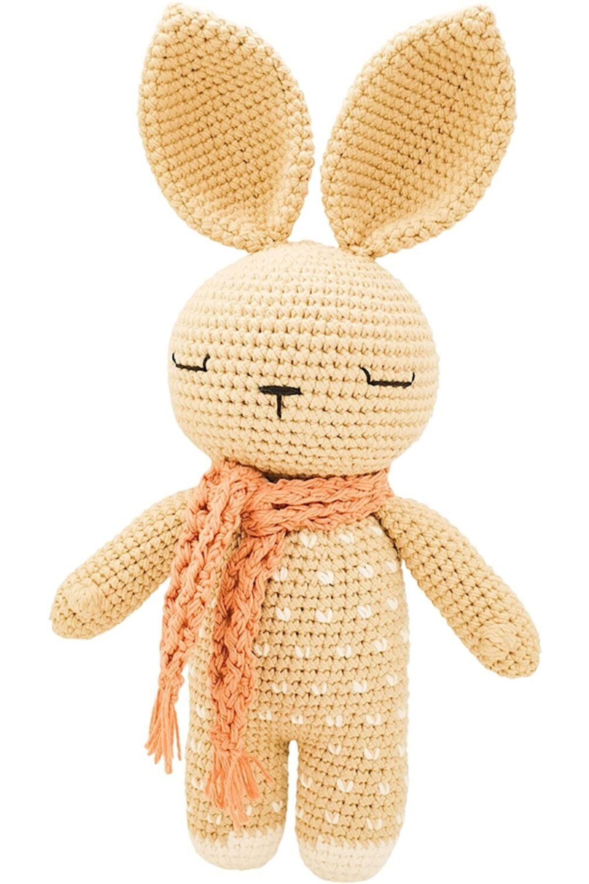 Fiyonka Doğal Örgü El Emeği Uyku Arkadaşı Tavşan Amigurumi - Uyku Arkadaşı
