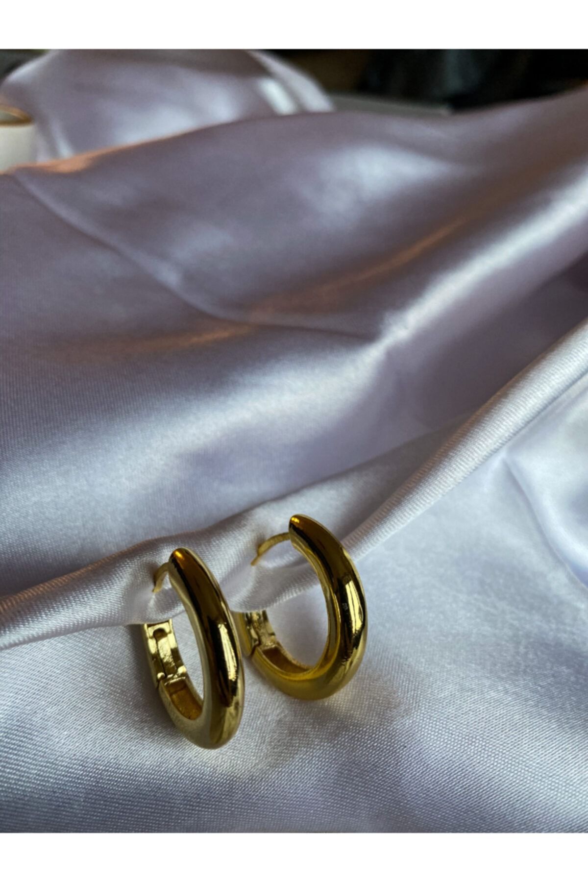 Hayals Gold Kaplama Halka Küpe