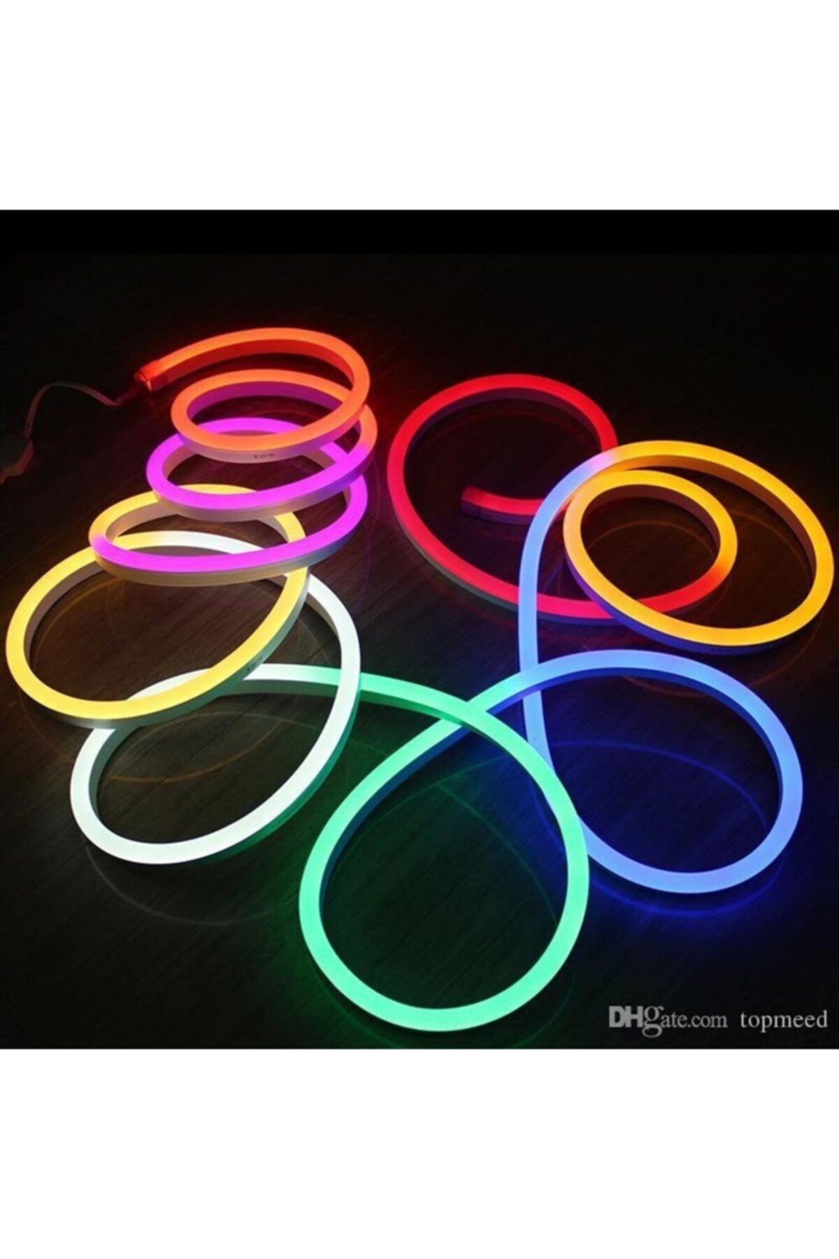 EVDEKİCARSİİ Rgb Neon Boru Led Kumandalı Dış Mekan 5 Metre