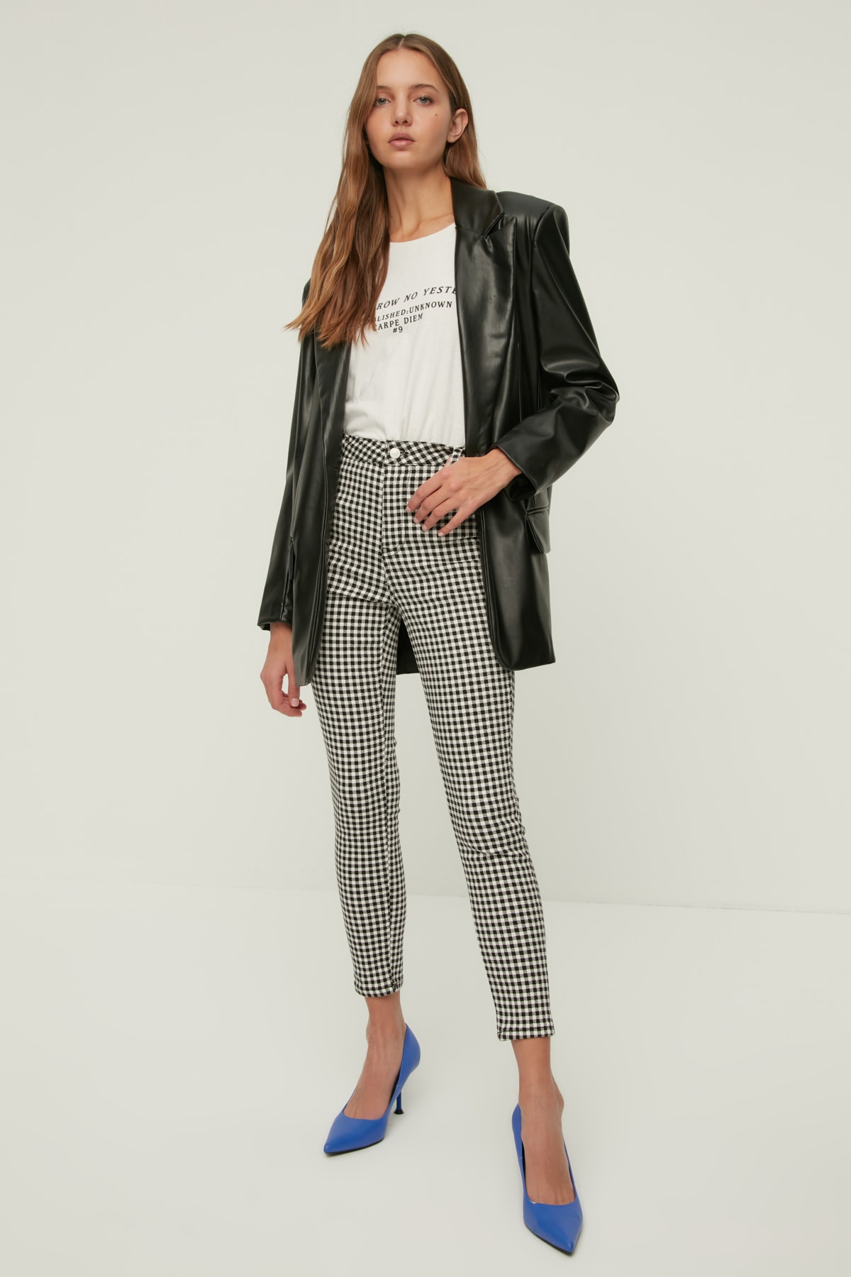TRENDYOLMİLLA Çok Renkli Baskılı Yüksel Bel Jegging Jeans TWOAW22JE1353