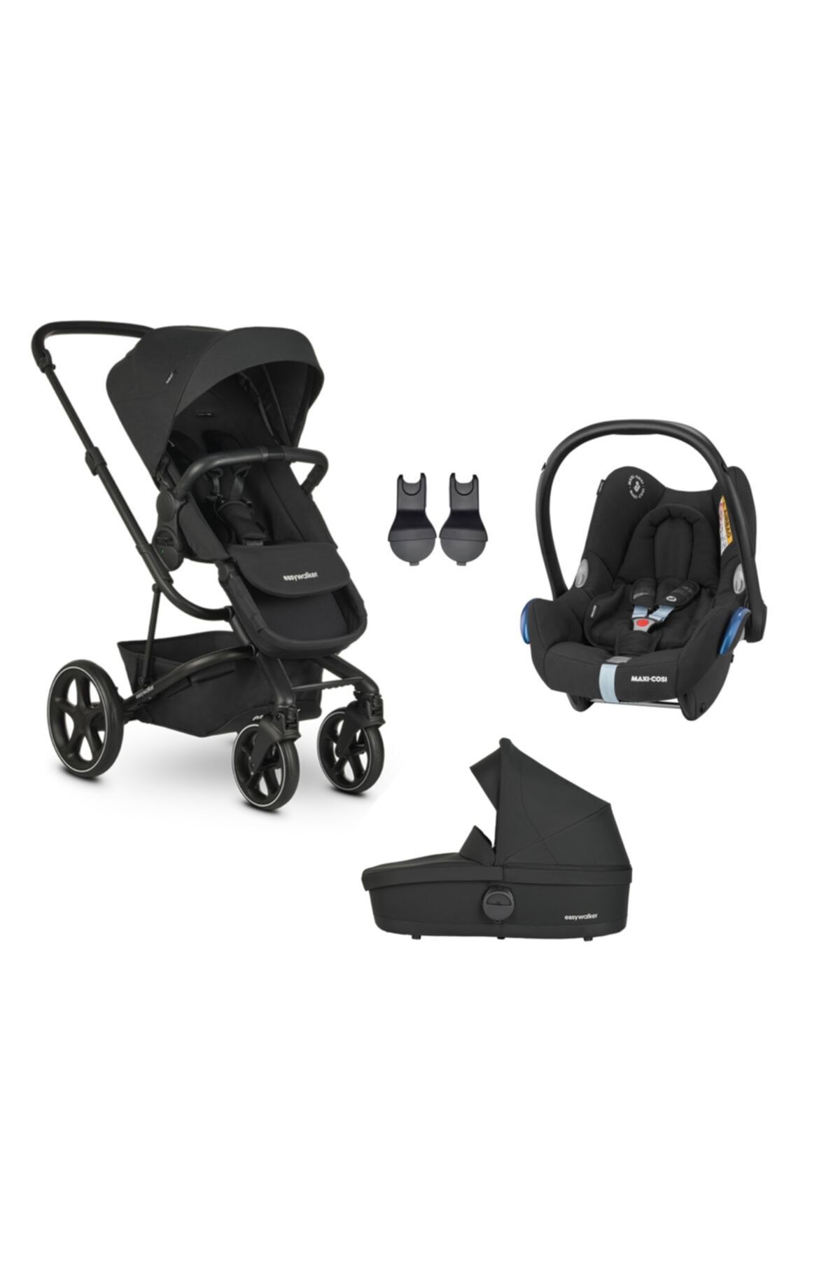 Easywalker Harvey3 Bebek Arabası Üçlü Set Shadow Black