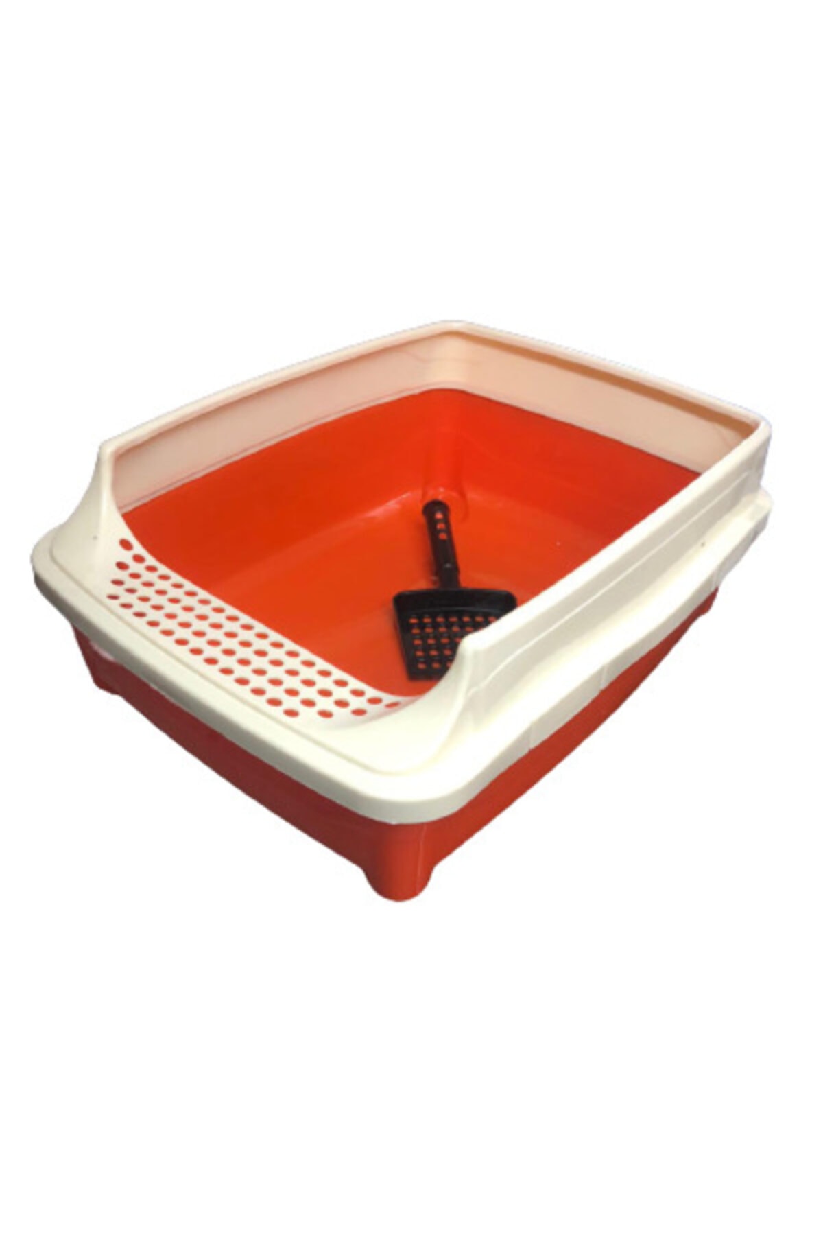 MoniPet Açık Kedi Tuvaleti Turuncu 35x45x17