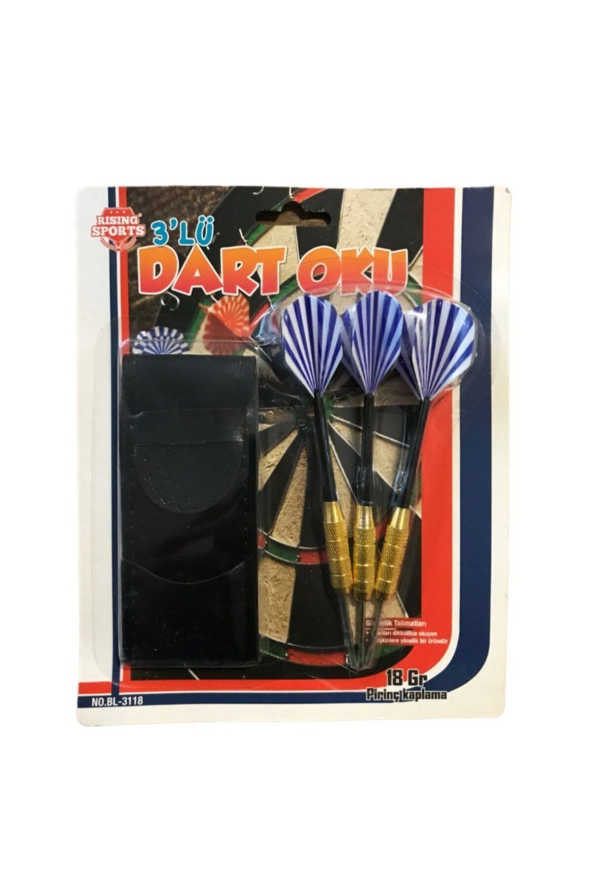 ÖZBEK Dart Oku 3lü Paket 18 Gr. Pirinç Kaplama + Kılıf