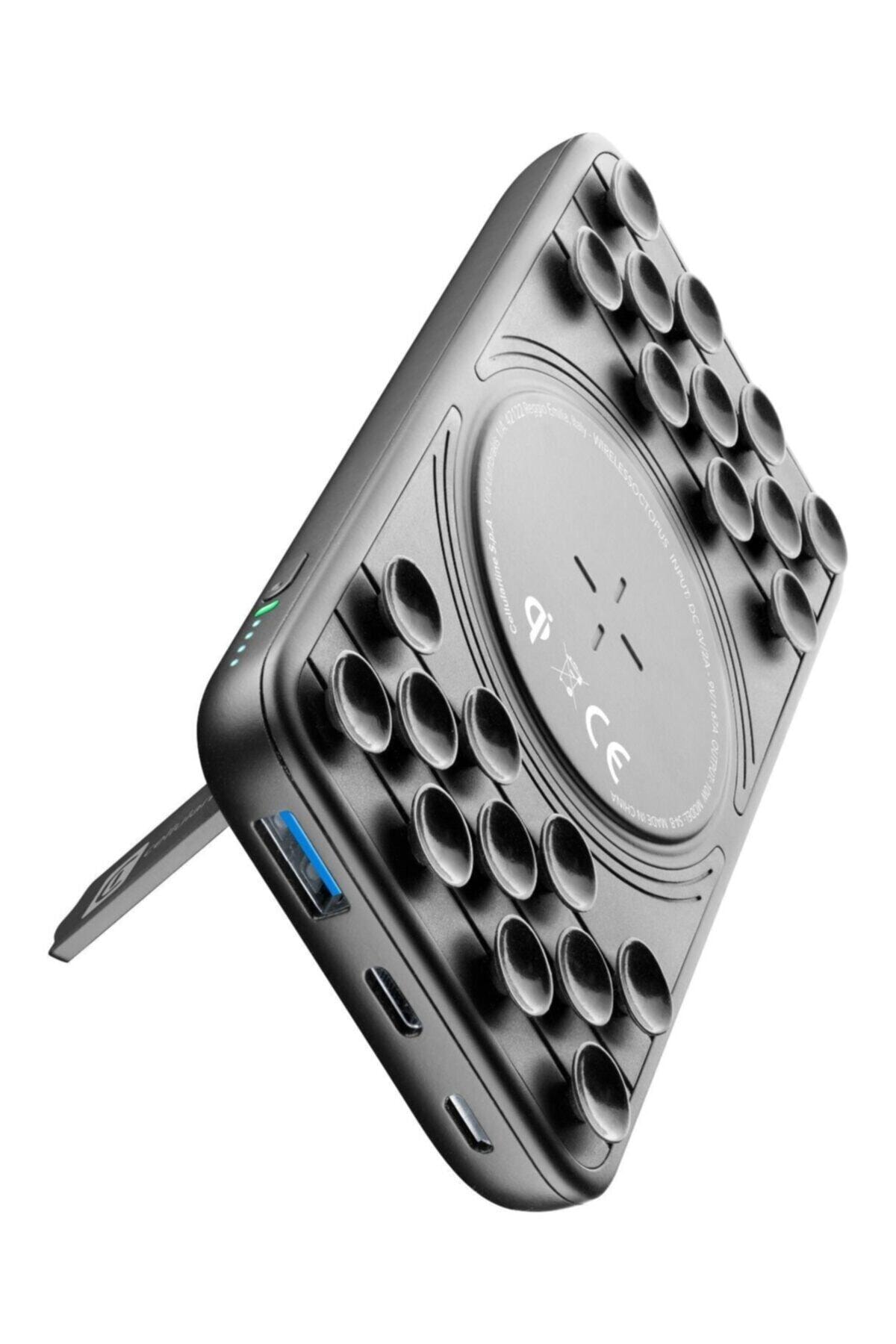 Cellular Line Cellularline Octopus Qi Kablosuz Taşınabilir Şarj Cihazı 10000 Mah