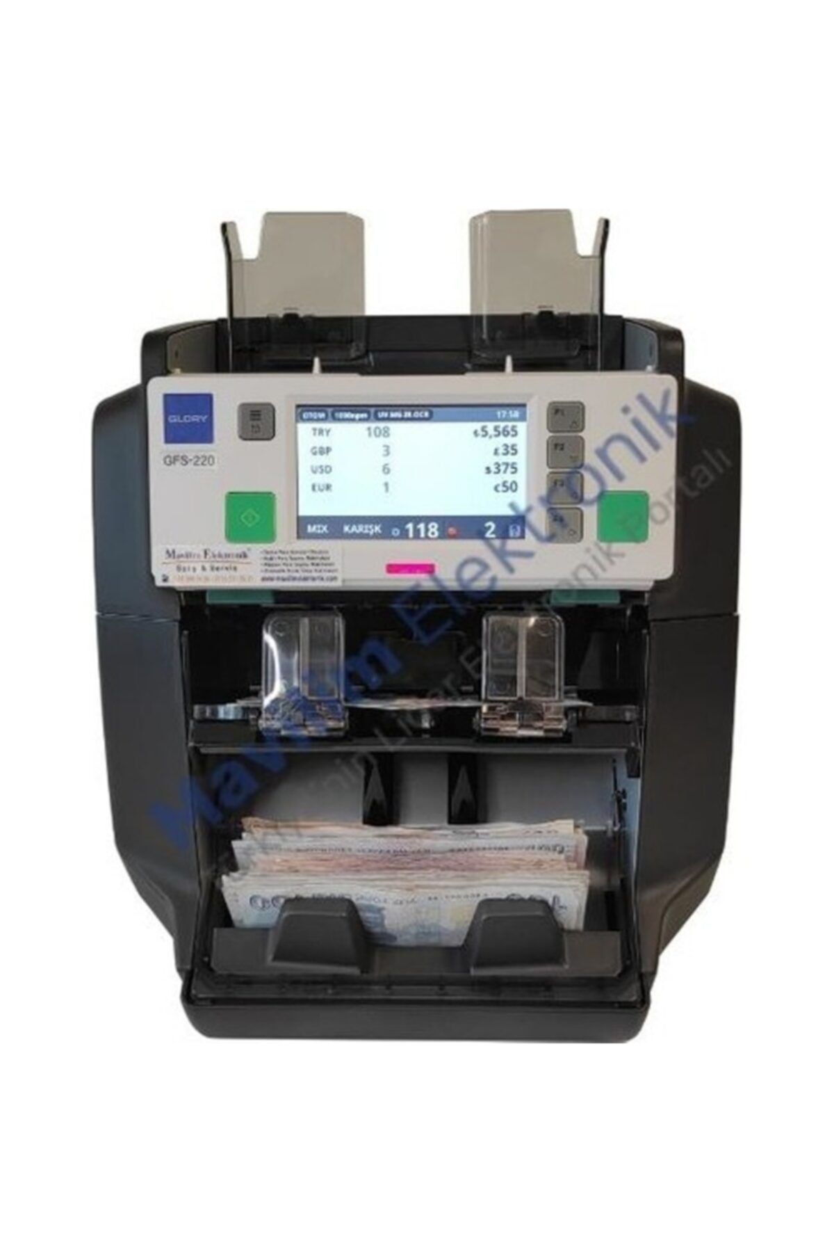 Glory Gfs 220 C Banknot Sayma Tanıma Ve Tasnif Makinası (kapaksız)