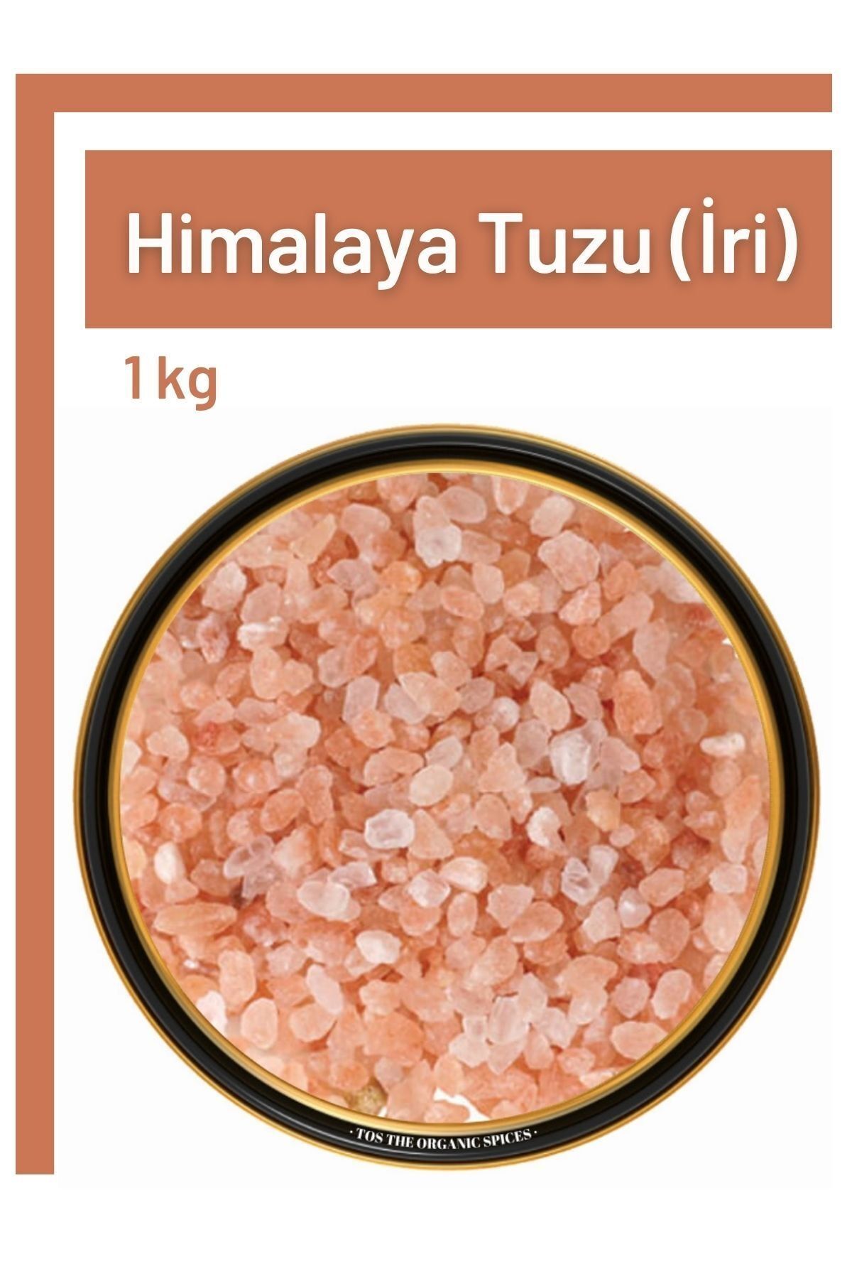 TOS The Organic Spices Himalaya Gül Pembe Tuz Iri 1 Kg (1.kalite)