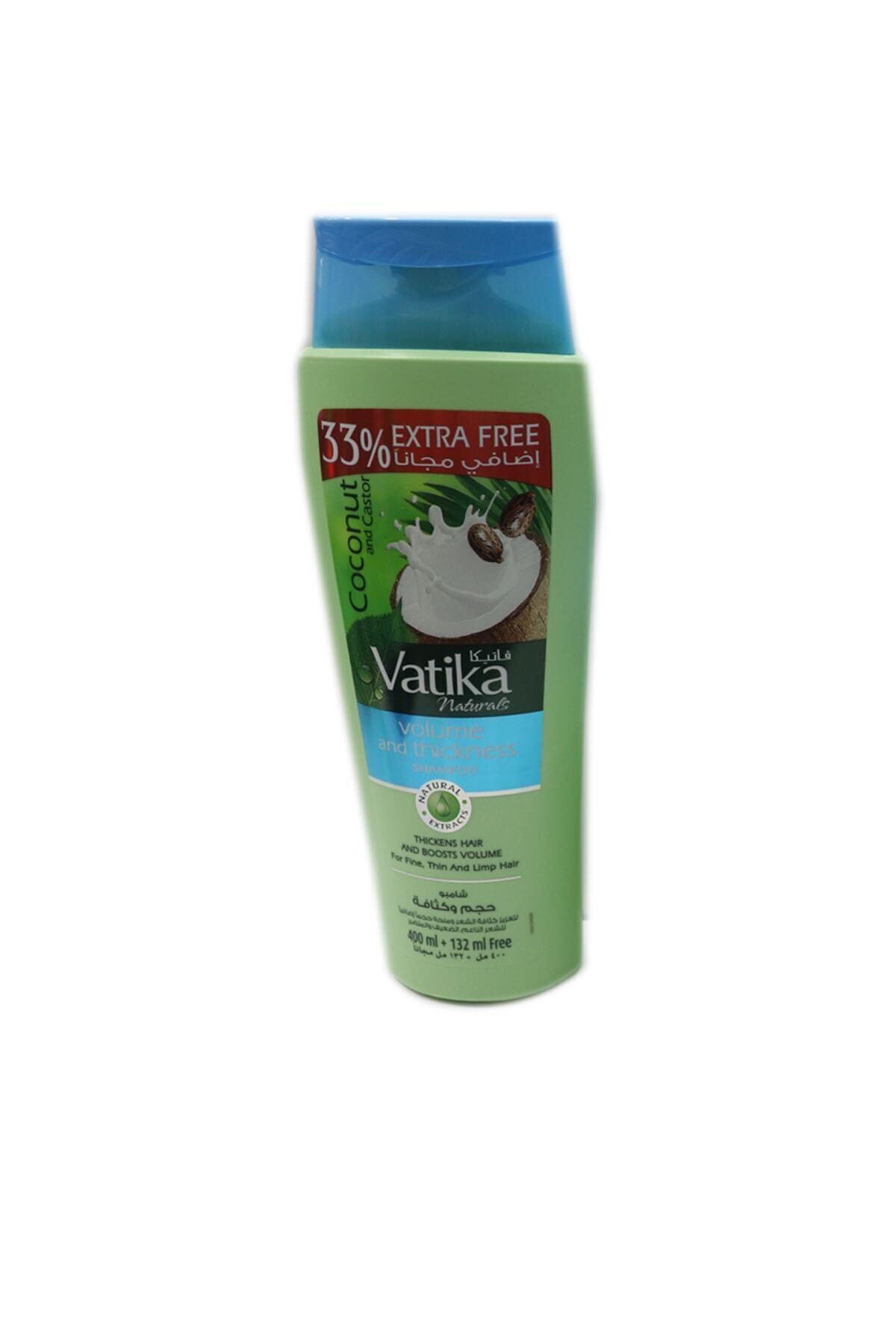 Vatika Naturals Bitkisel Şampuan Coconut And Castor 400ml + 132ml Free