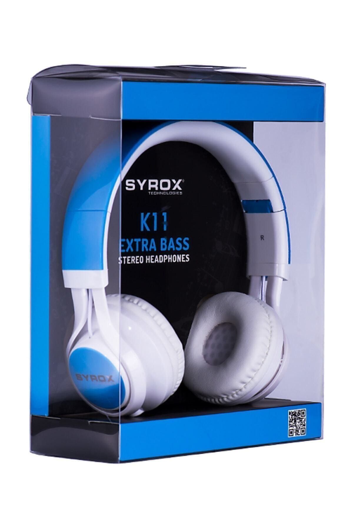 Syrox K11 Mikrofonlu Stereo Kablolu Kulak Üstü Kulaklık