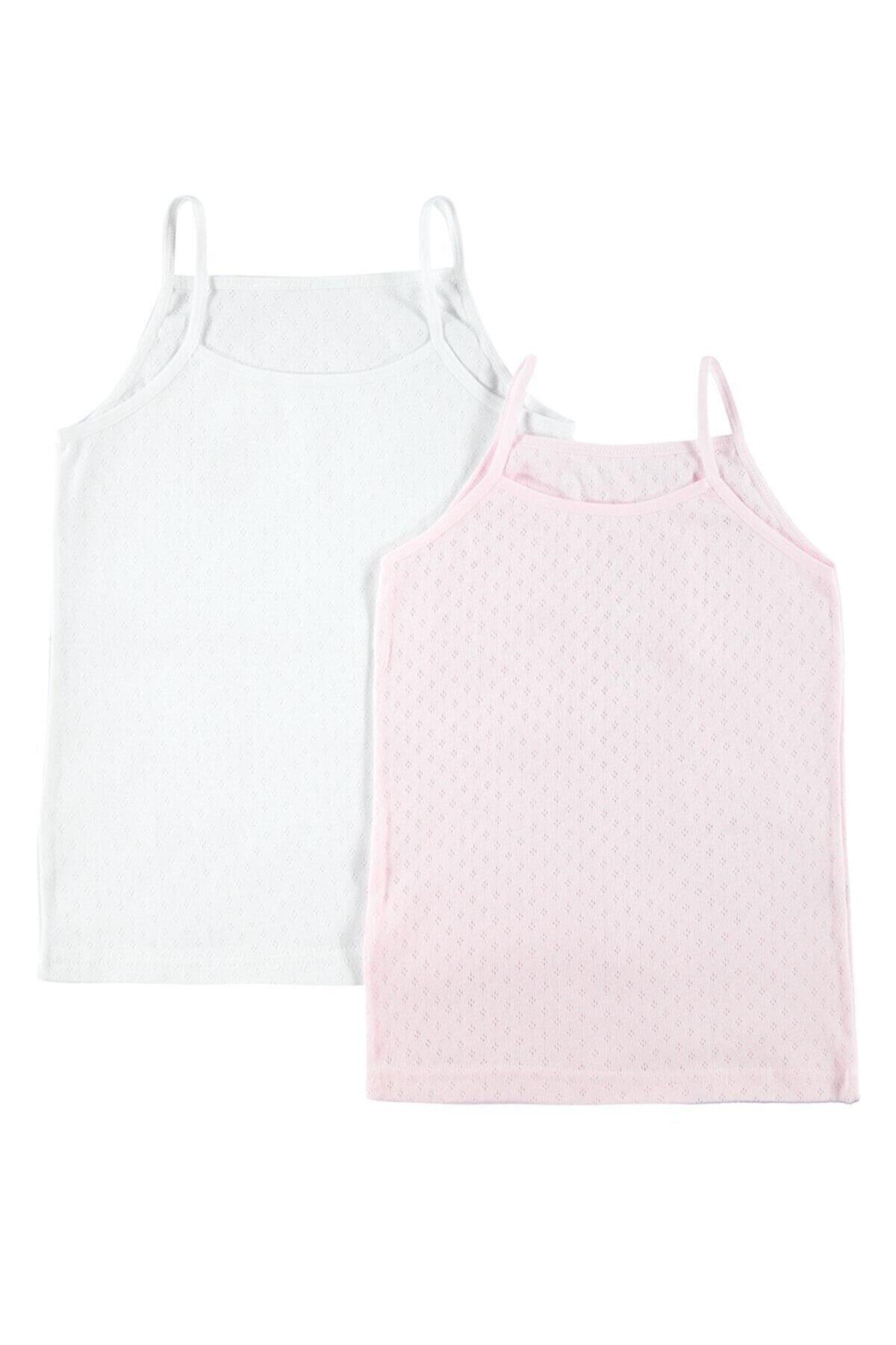 Civil Girls Kız Çocuk 2'li Atlet Set 2-10 Yaş Pembe