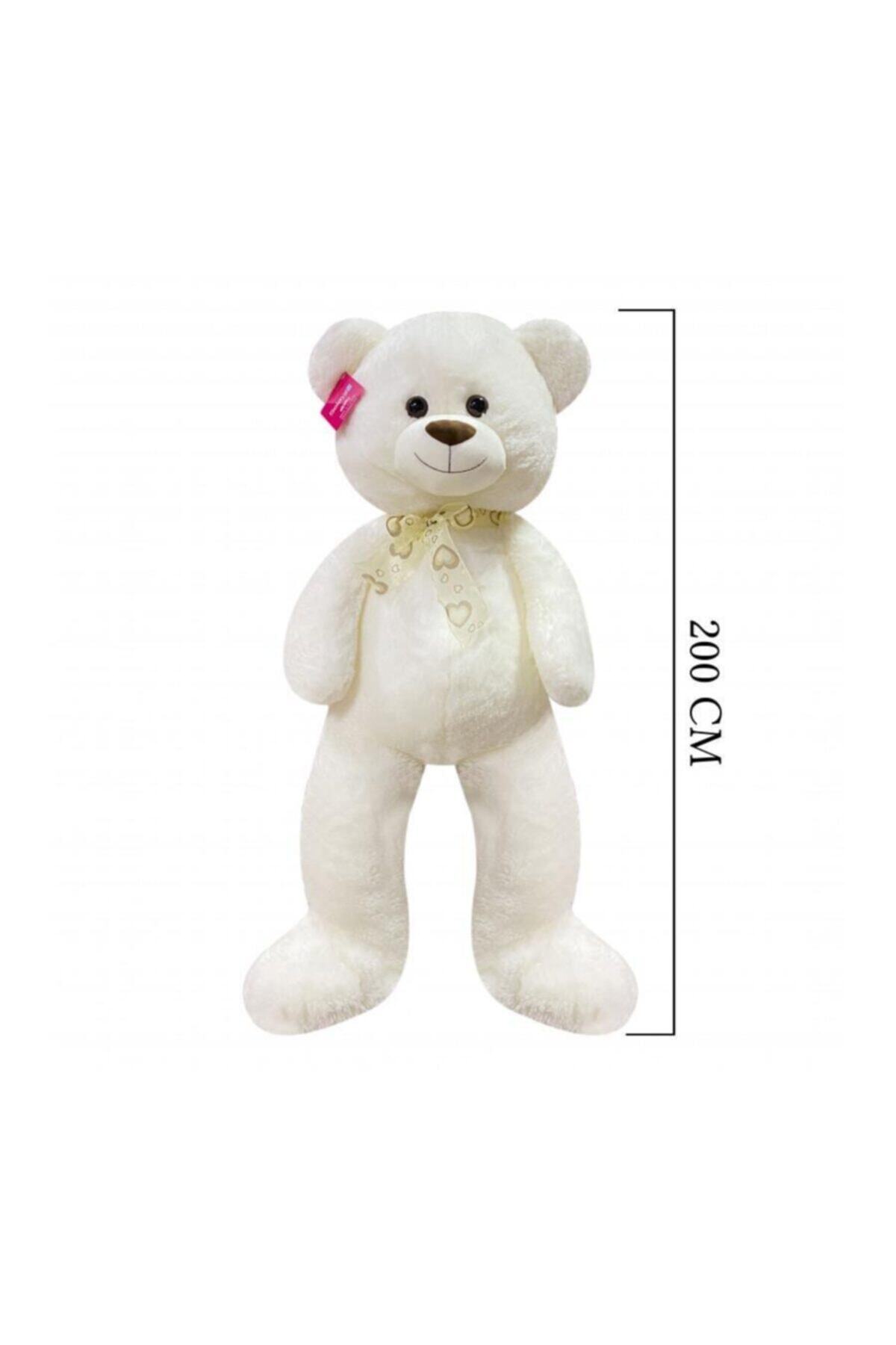 angel store Salaş Ayı 200cm Ekru Pelüş Ayı Sevgiliye Hediye