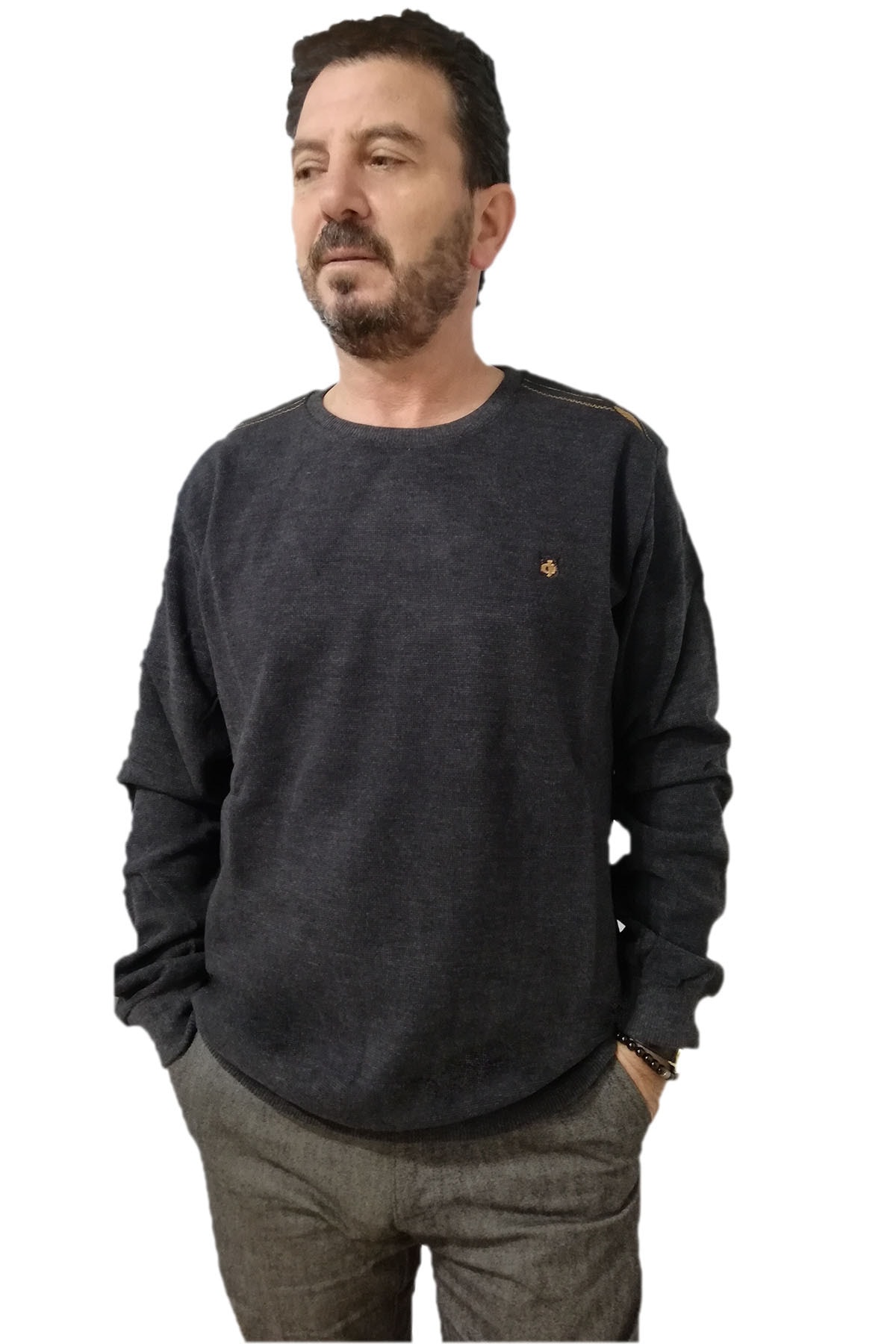 Club JU Avşar Butik Erkek Bisiklet Yaka Kazak