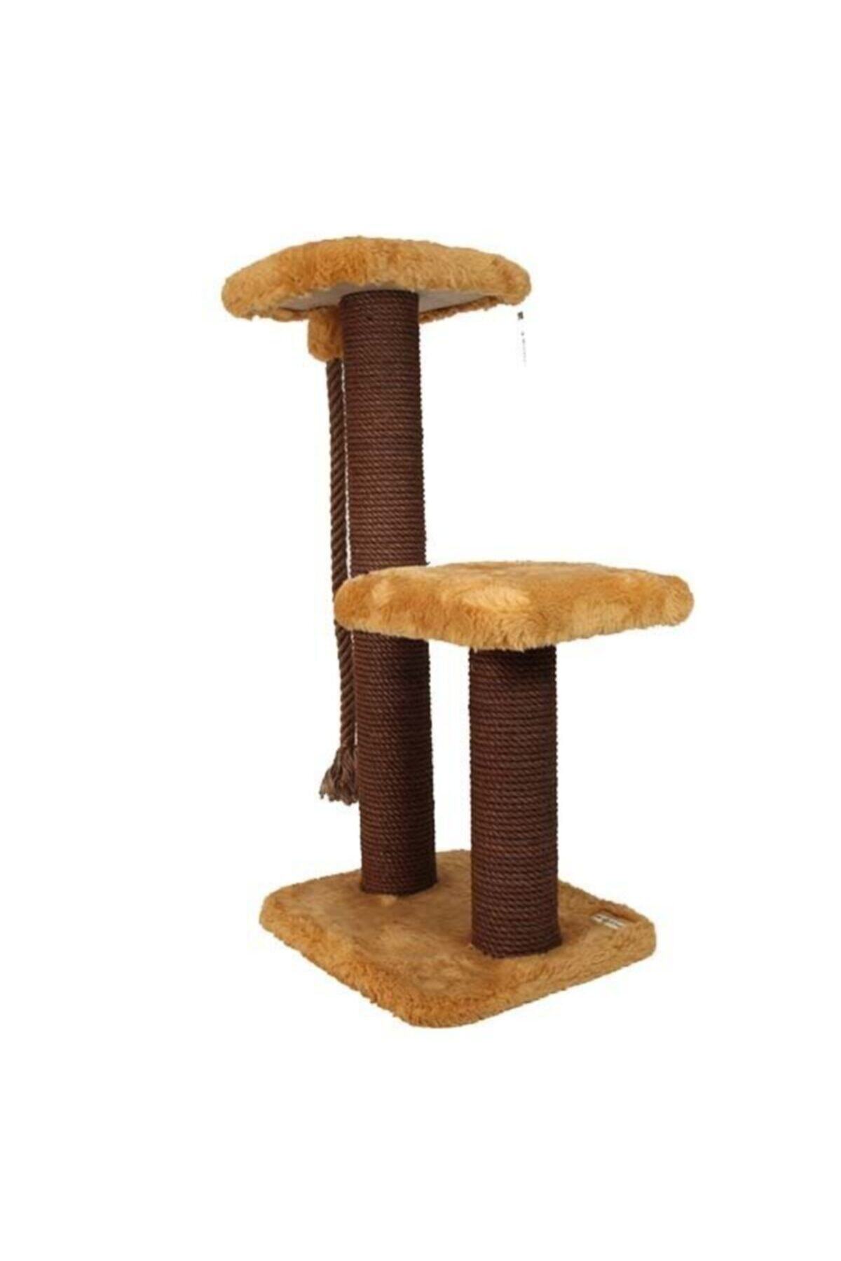 Krallen Kralle Ikili Kedi Tırmalama Kahve 35x40x95h Cm