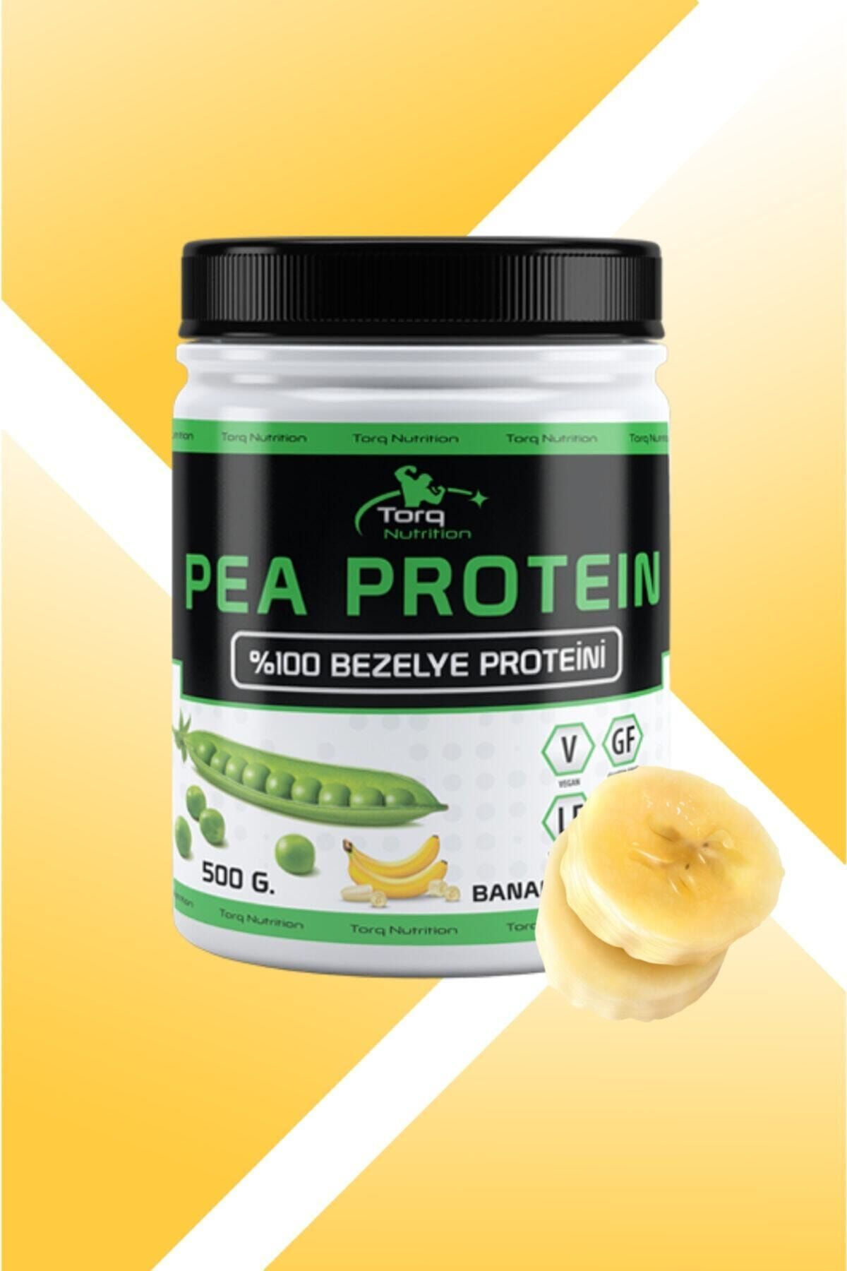 Torq Nutrition Pea Protein %100 Bezelye Proteini 500 Gr. Muz Aromalı