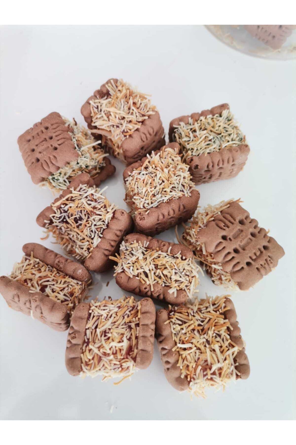 DİEM ŞEKERLEME Mini Bisküvi Arası Lokum 3000 gr(Kakao Bisküvili Karışık Aromalı Kadayıf Kaplamalı)