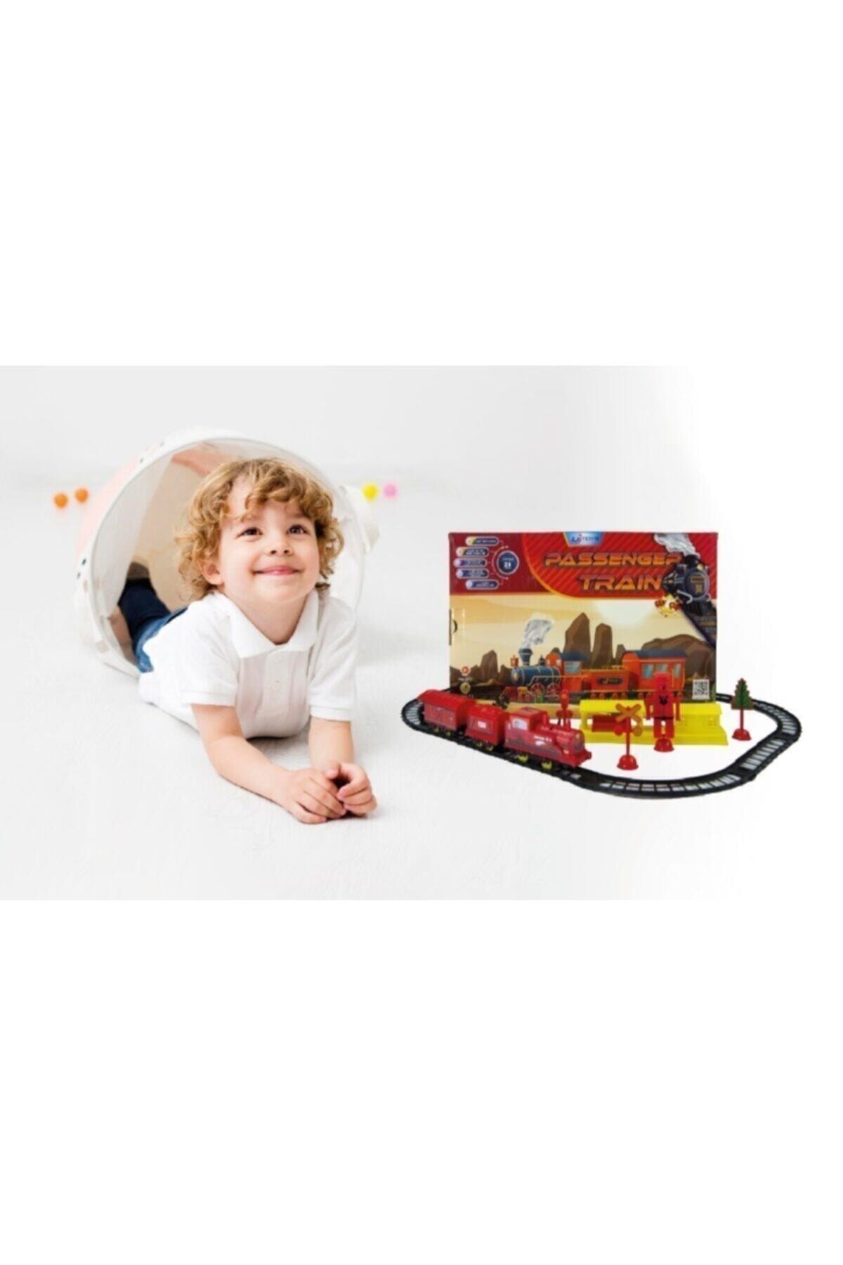 UJ Toys Kırmızı 26 Parça Pilli Tren Seti