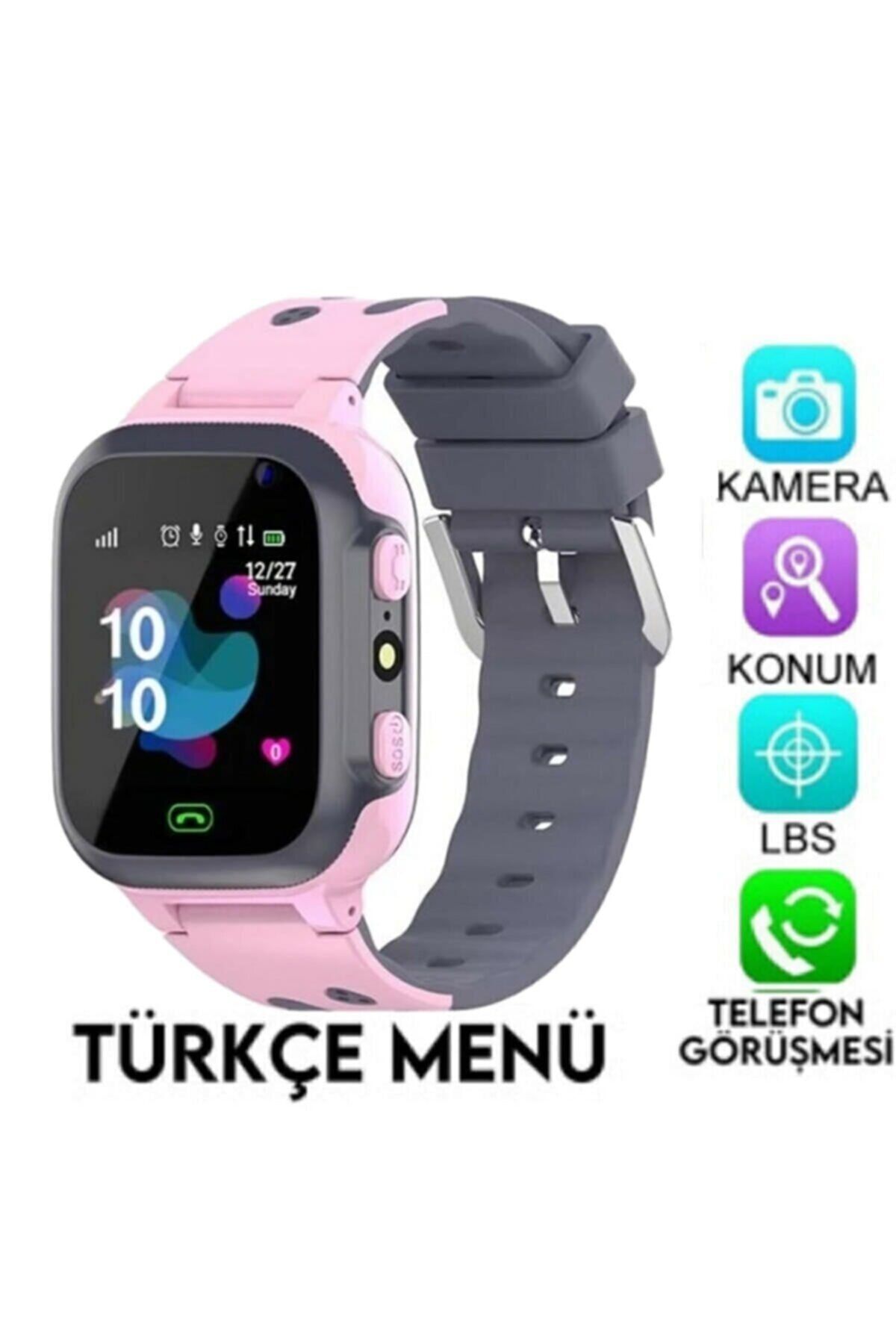 Loksart Sim Kartlı Akıllı Çocuk Saati, Konuşma, Konum Takip, Sos, Türkçe Menü