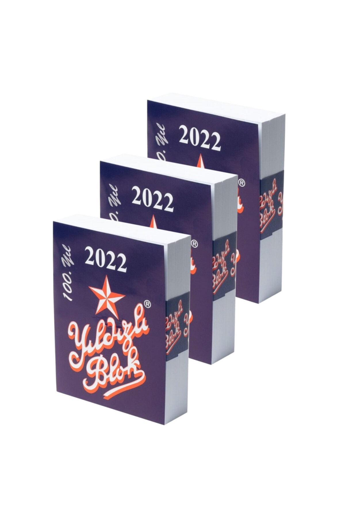 Tursan Yıldızlı Takvim 2022 Blok Masa Takvimi 3 Adet