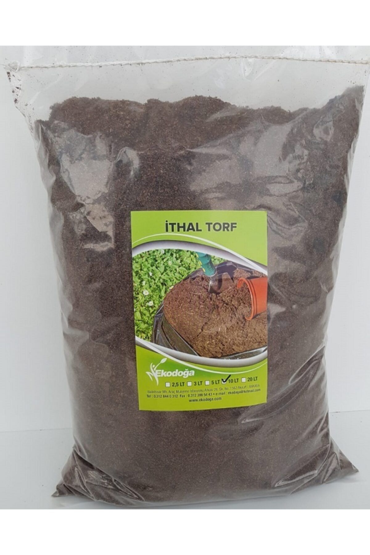 Ekodoğa Torf 10 Lt Steril Çiçek Saksı Toprağı