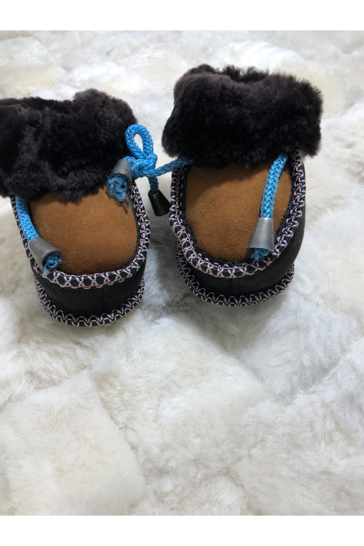 deri Unisex Kahverengi Patik