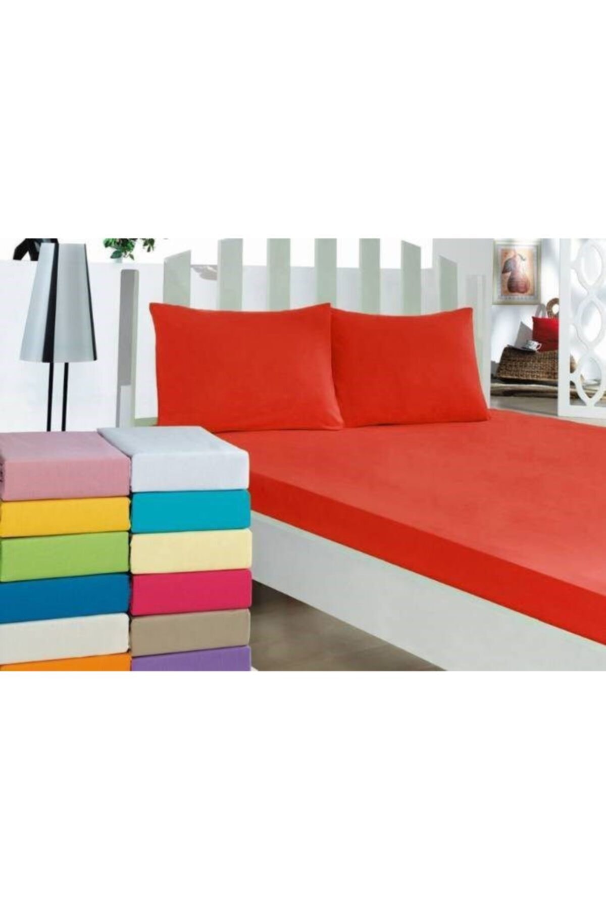 AMORE Tek Kişilik Lastikli Penye Çarşaf