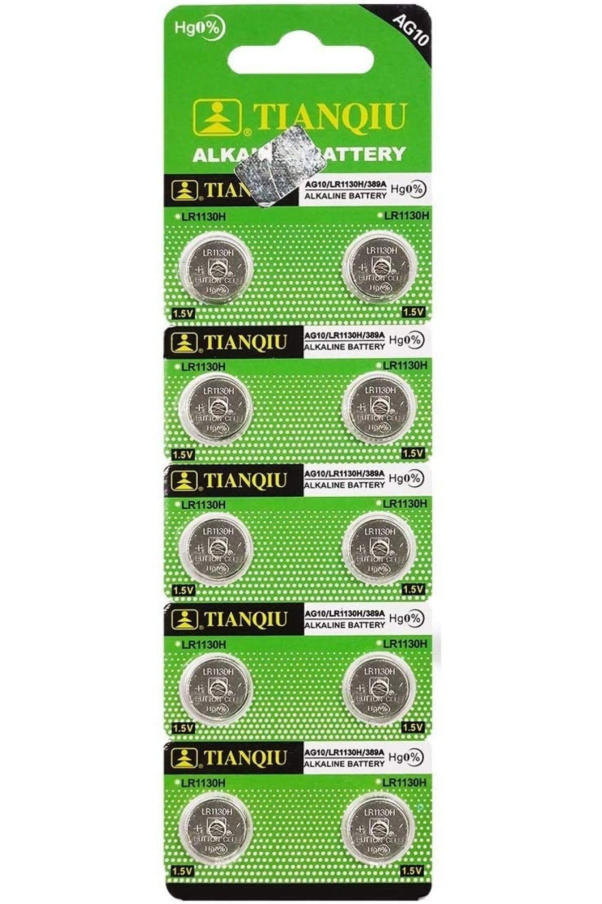 NO.8 HOUSE Buton Pil - Saat Lazer Hesap Makinesi Pili 10lu Paket Ag10 - Lr1130h - 389a -1.55v