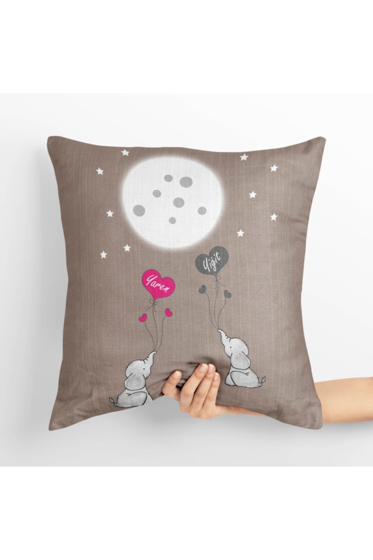 Moonstar Online Fil Desenli Çocuk Kırlent Kılıfı Isimsiz