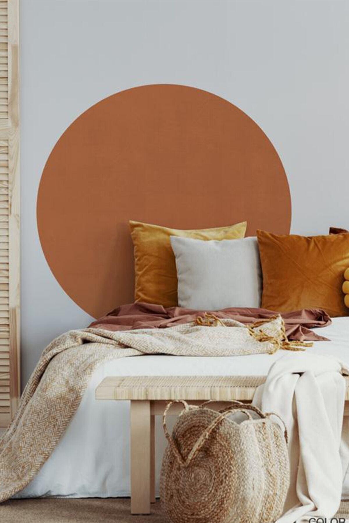 mitasticker Yuvarlak Boho Tarzı Duvar Sticker