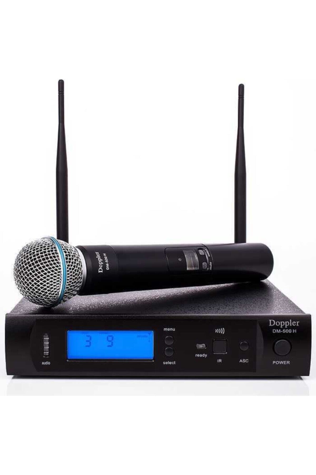 Doppler Çift Anten Tek El Telsiz Mikrofon Dm-500h