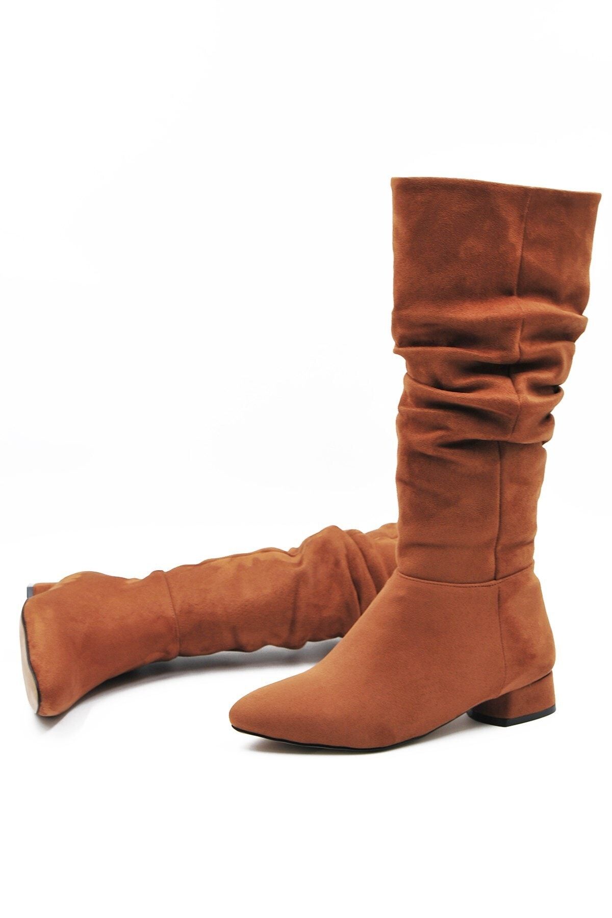 Tinka Bell Shoes 111 Kadın Çizme Taba Süet
