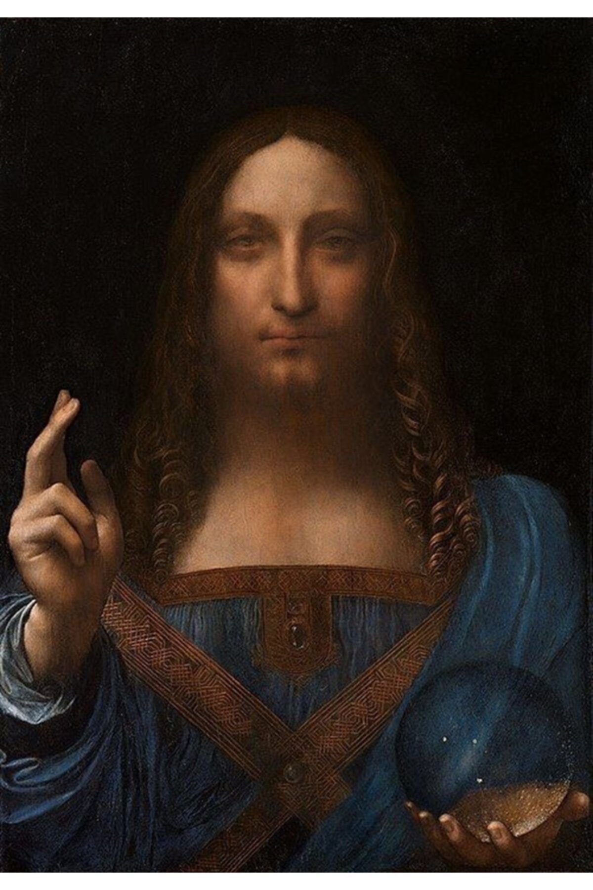 MARCEL SANAT Leonardo Da Vinci Salvator Mundi (1500) Elmas Mozaik Tablo 46x66cm